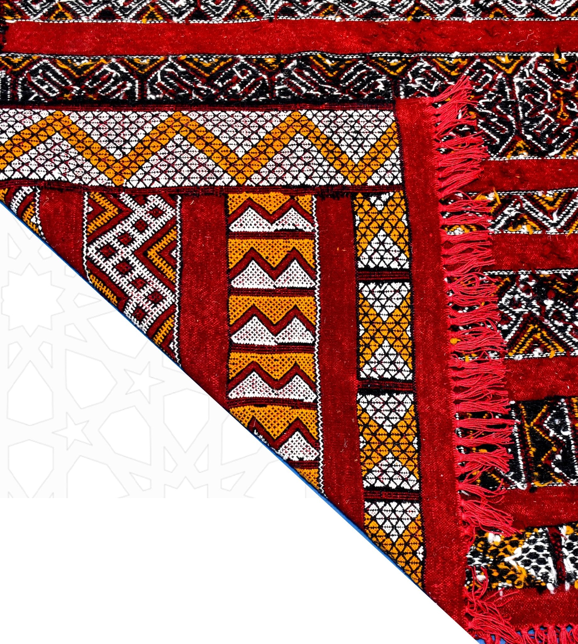 Flatweave kilim hanbal Moroccan rug - 5.75 x 7.71 ft / 175 x 235 cm - Berbers Market