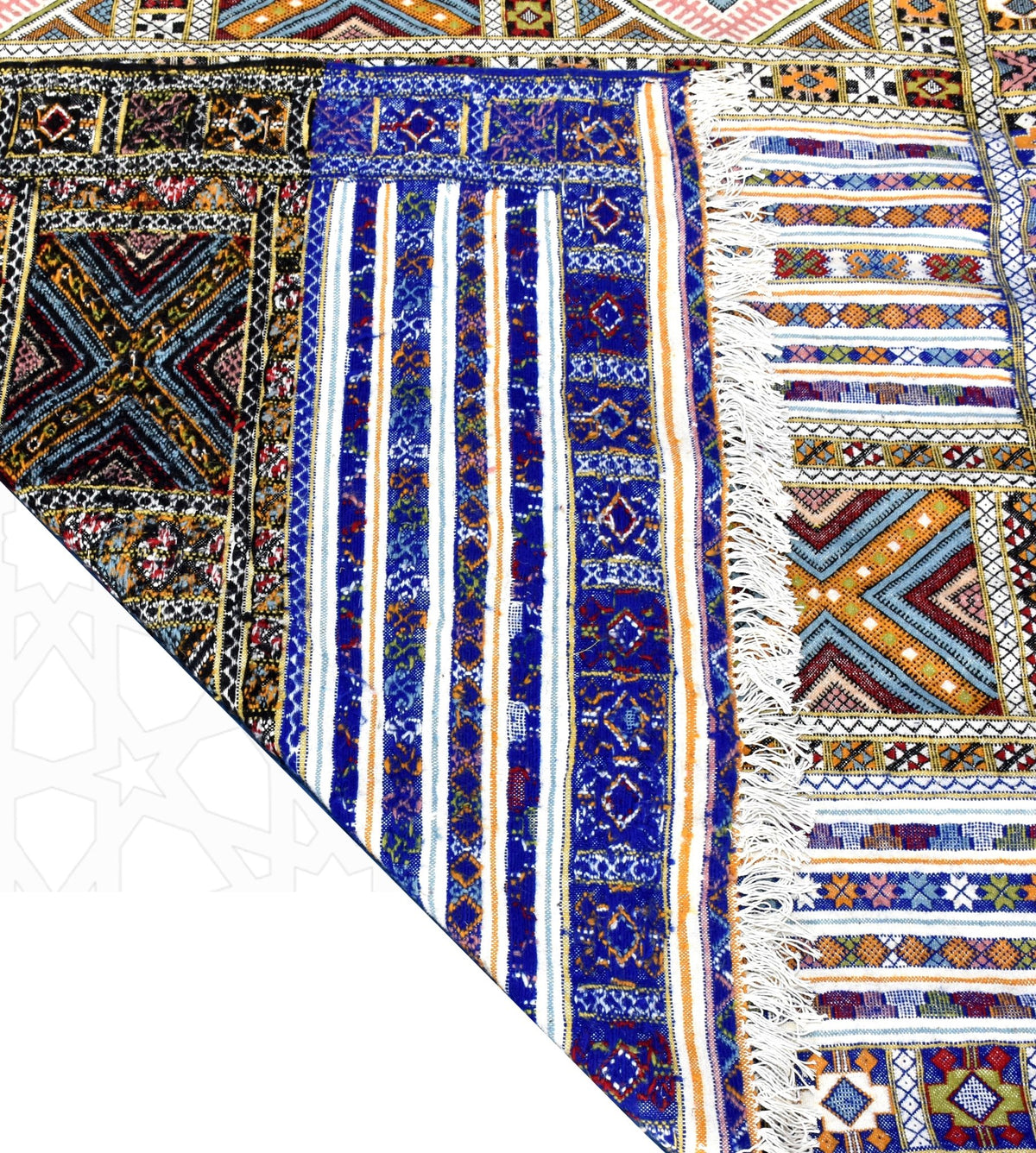 Flatweave kilim hanbal Moroccan rug - 5.75 x 8.89 ft / 175 x 270 cm - Berbers Market