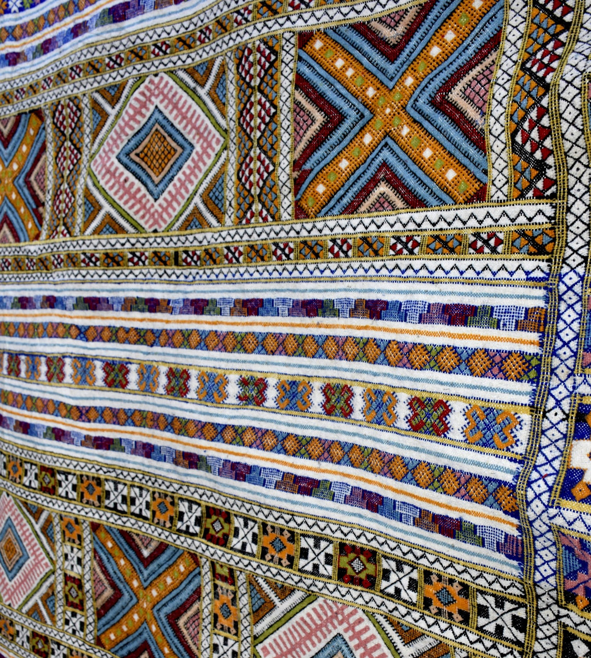 Flatweave kilim hanbal Moroccan rug - 5.75 x 8.89 ft / 175 x 270 cm - Berbers Market