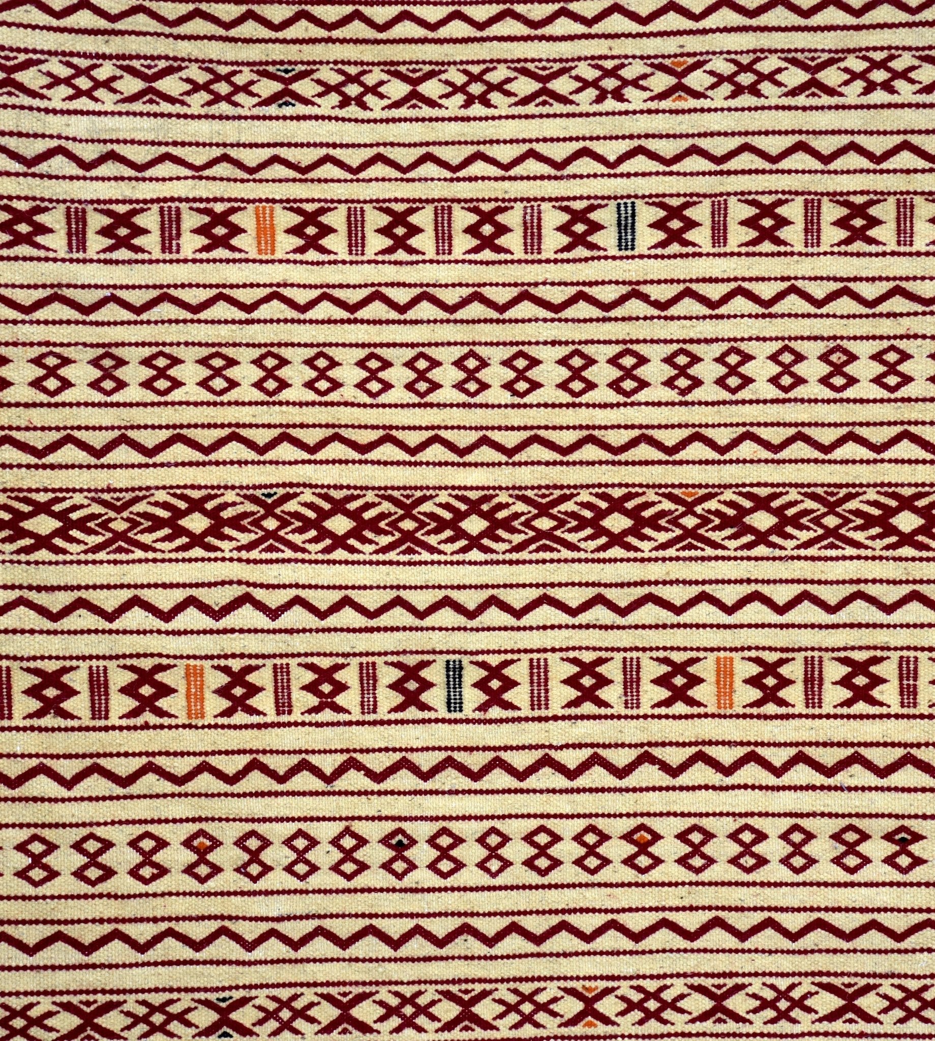 Flatweave kilim hanbal Moroccan rug - 6.37 x 11.5 ft / 194 x 350 cm - Berbers Market