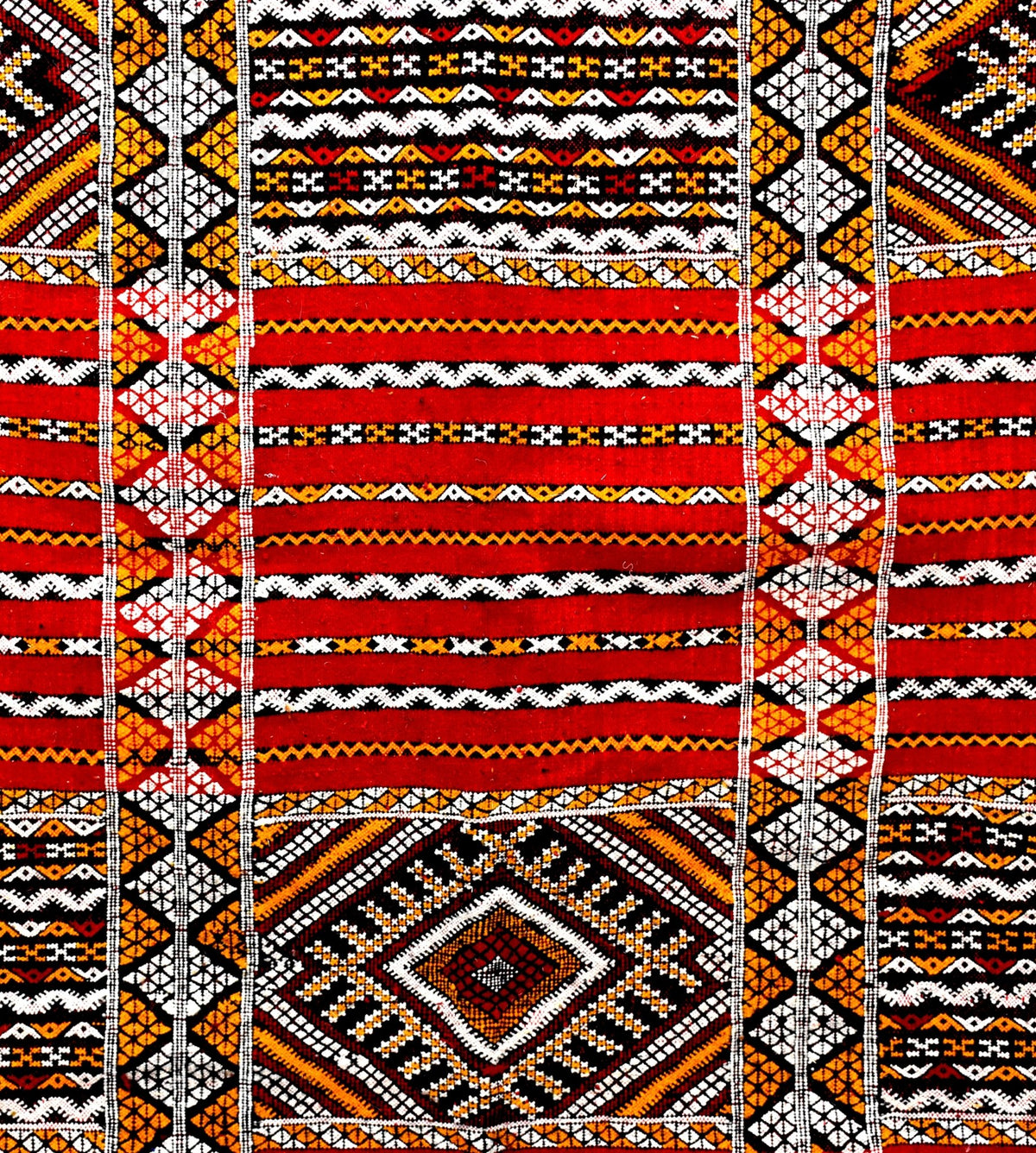 Flatweave kilim hanbal Moroccan rug - 6.57 x 9.85 ft / 200 x 300 cm - Berbers Market