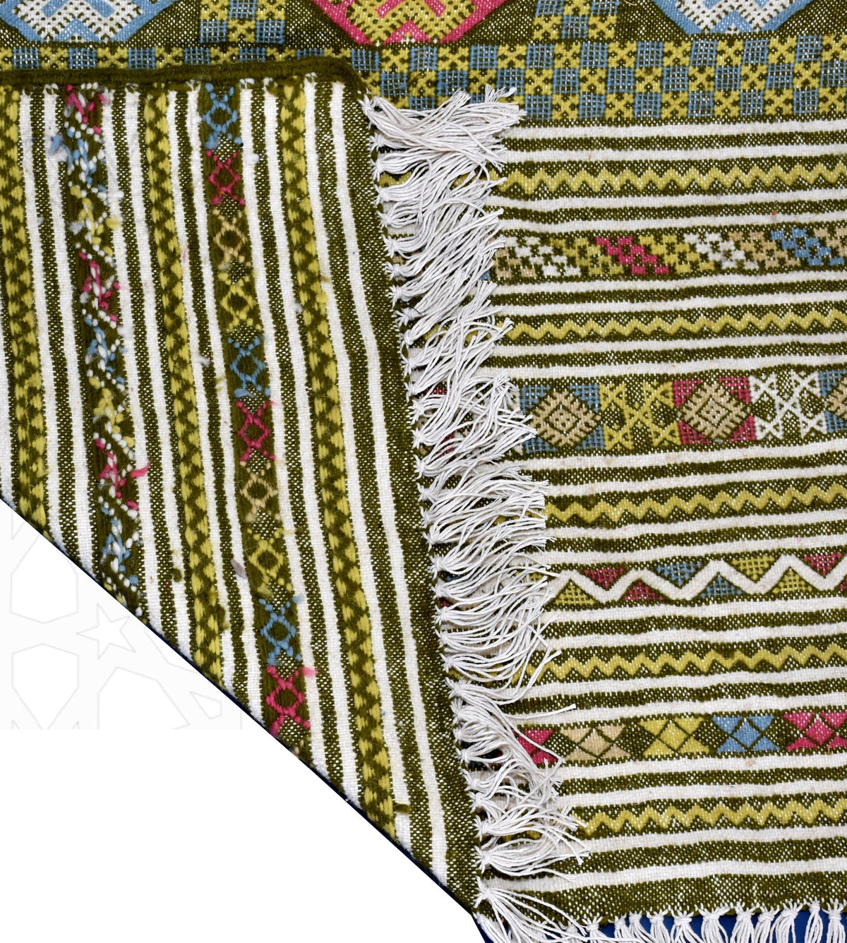 Flatweave kilim hanbal Moroccan rug - 6.57 x 9.85 ft / 200 x 300 cm - Berbers Market