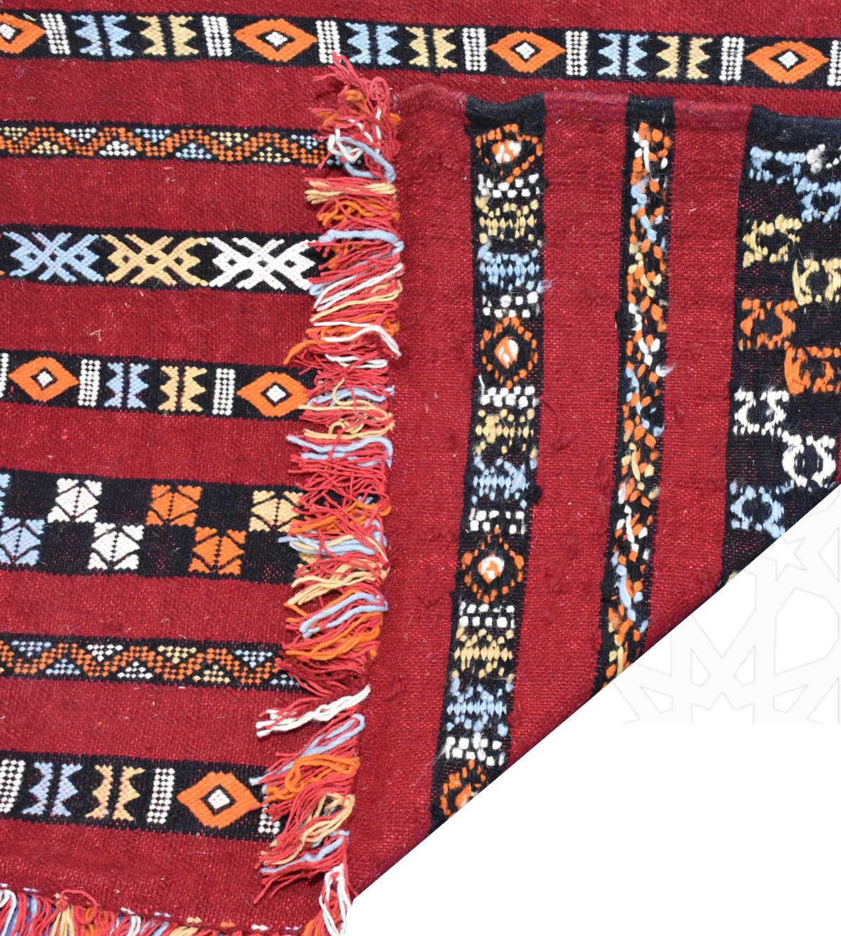 Flatweave kilim hanbal Moroccan rug - 6.57 x 9.85 ft / 200 x 300 cm - Berbers Market