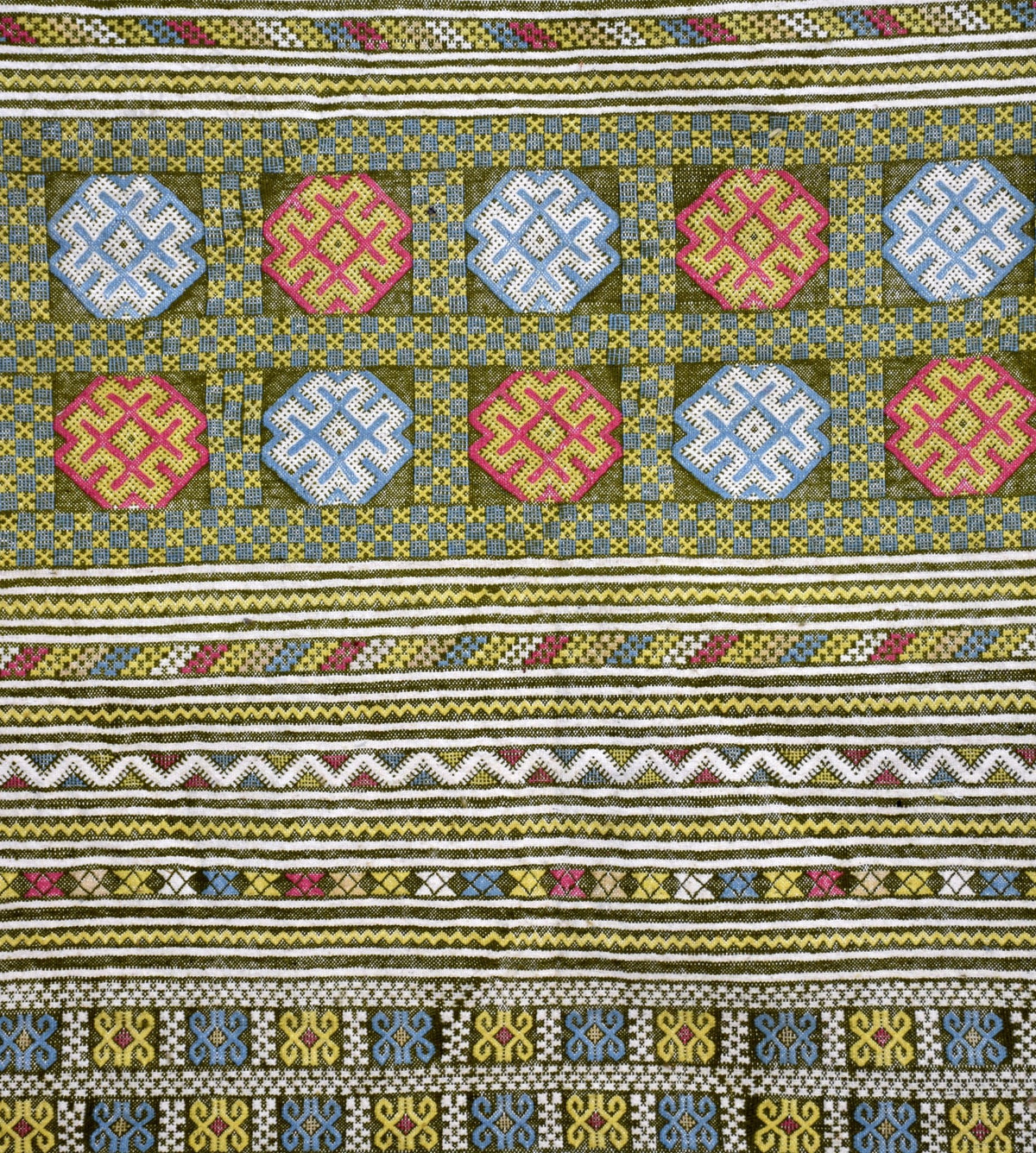 Flatweave kilim hanbal Moroccan rug - 6.57 x 9.85 ft / 200 x 300 cm - Berbers Market