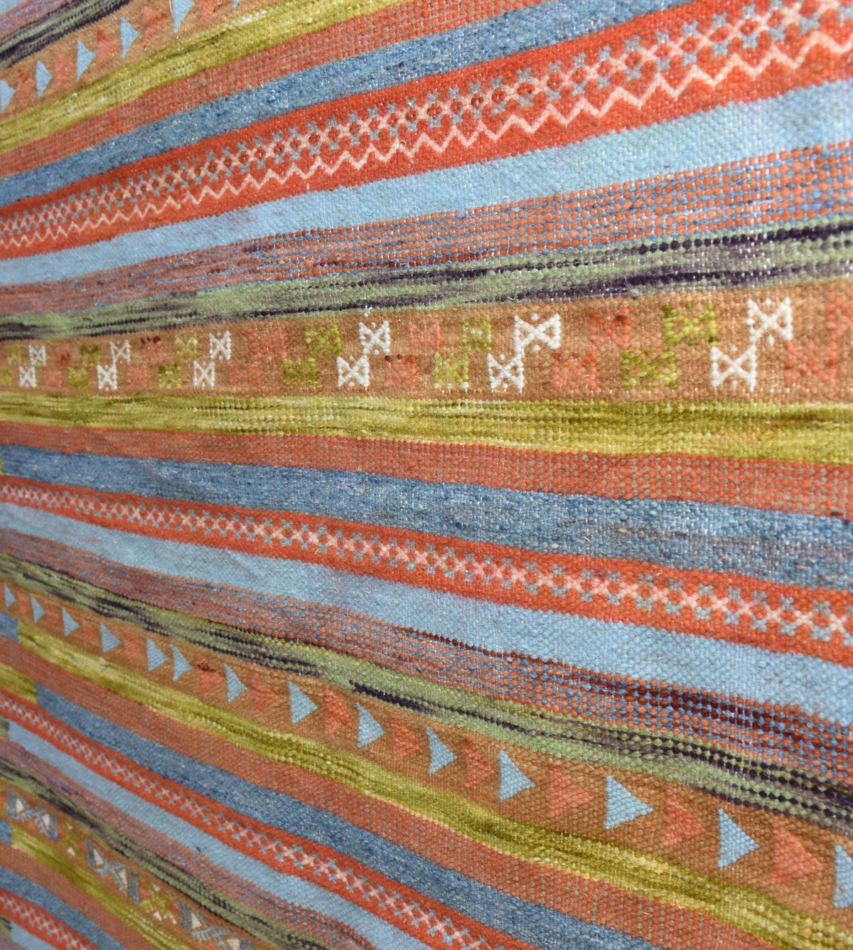 Flatweave kilim hanbal Moroccan rug - 6.57 x 9.85 ft / 200 x 300 cm - Berbers Market