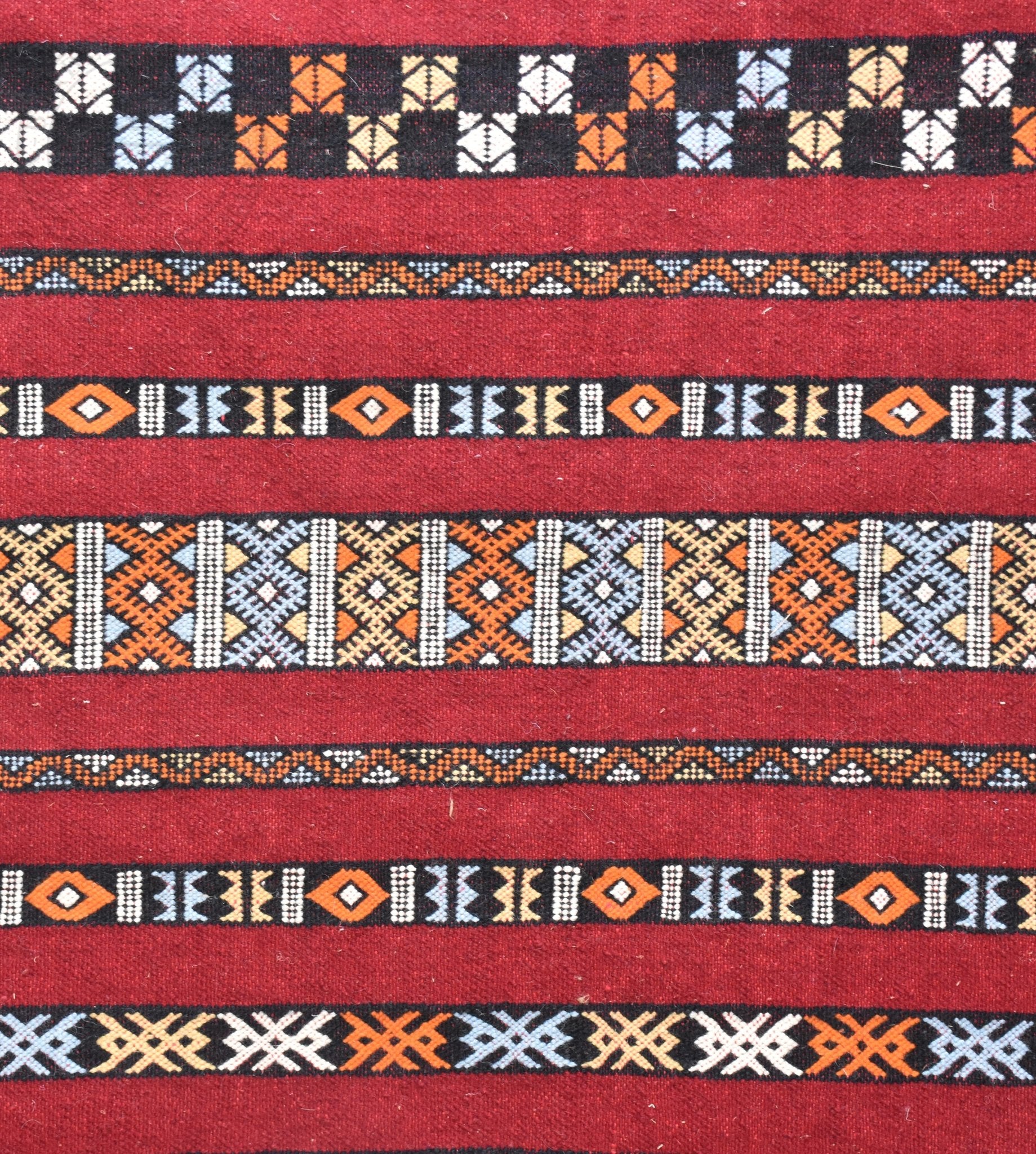 Flatweave kilim hanbal Moroccan rug - 6.57 x 9.85 ft / 200 x 300 cm - Berbers Market