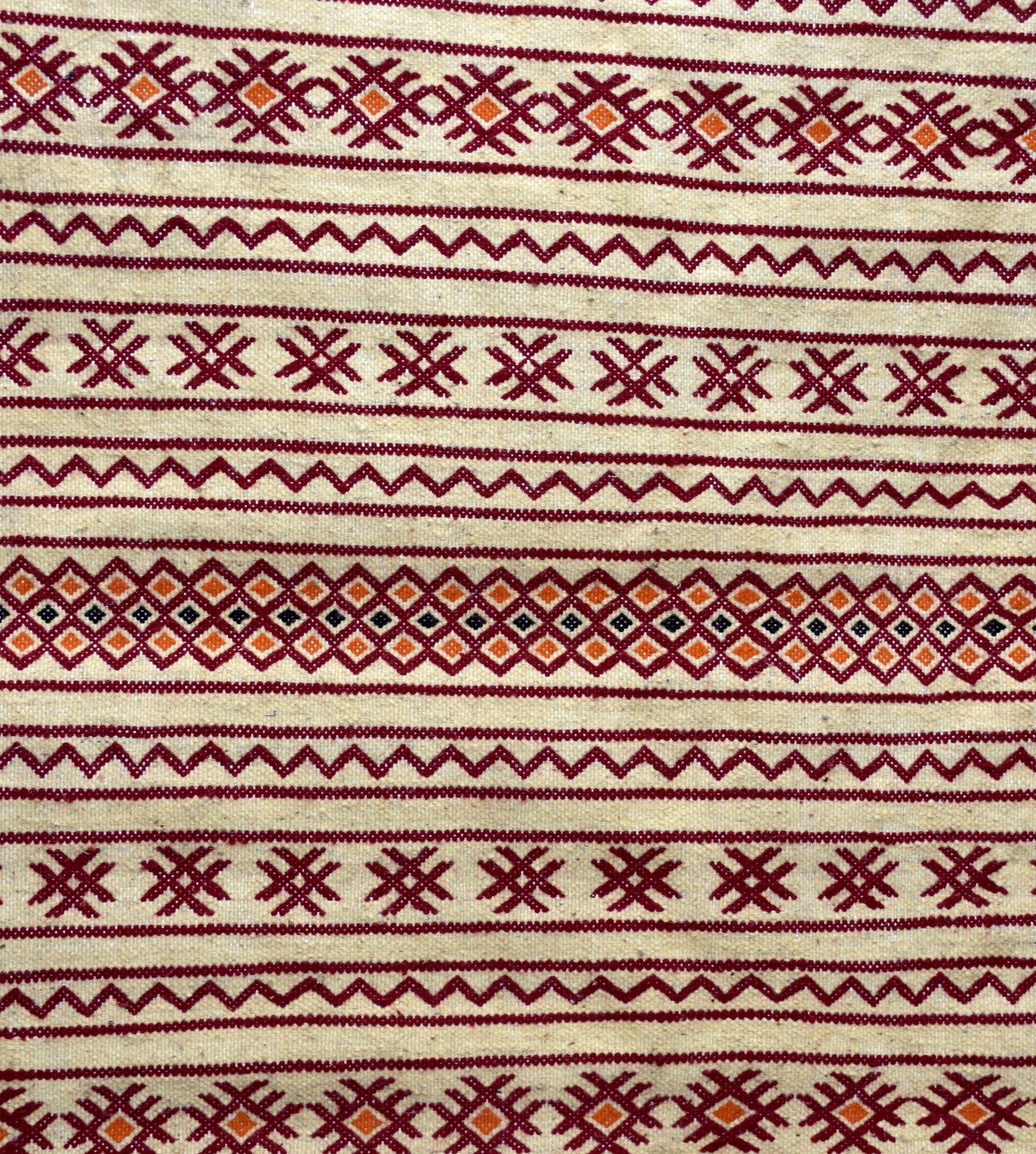 Flatweave kilim hanbal Moroccan rug - 6.73 x 10.18 ft / 205 x 310 cm - Berbers Market