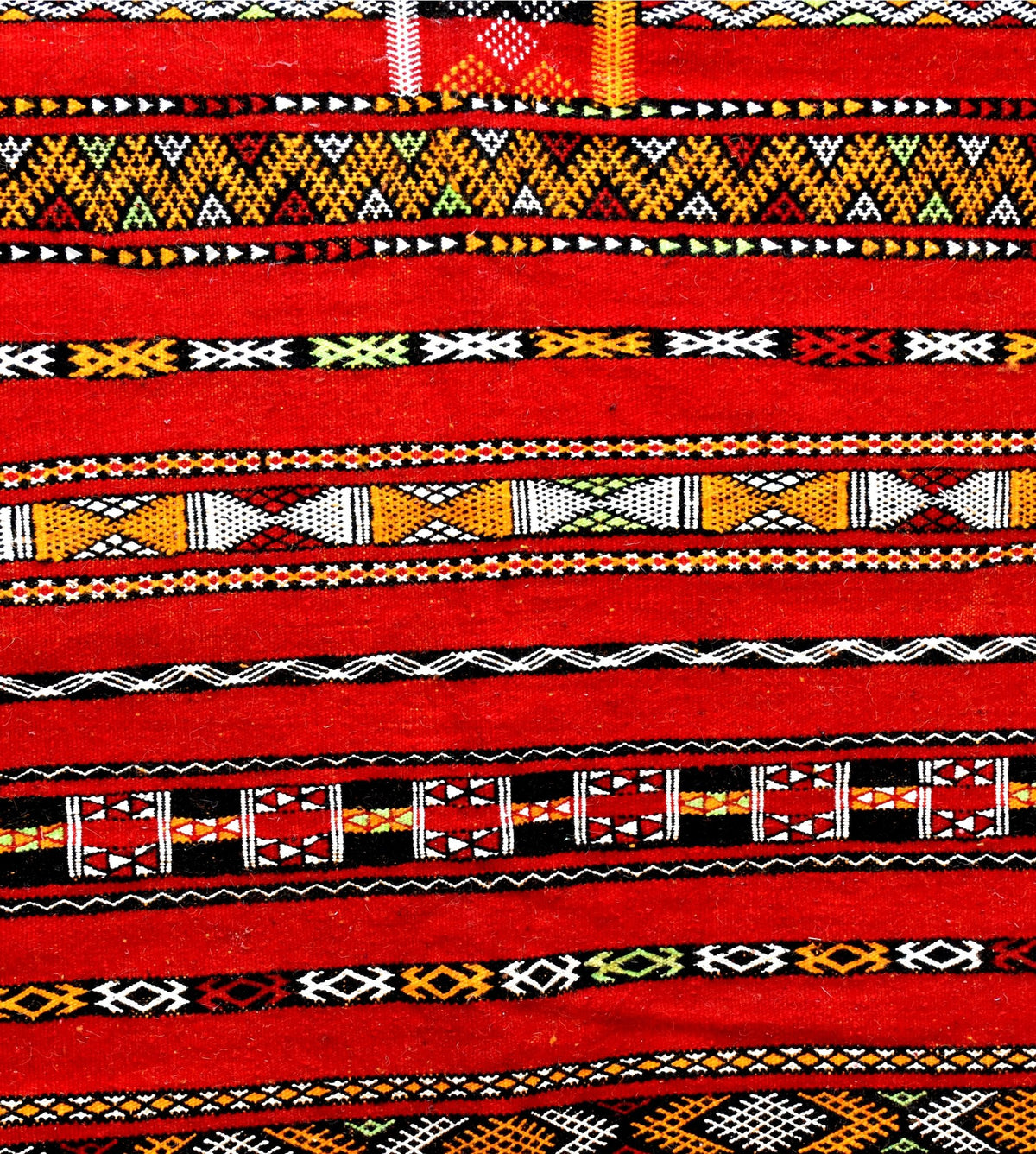 Flatweave kilim hanbal Moroccan rug - 6.75 x 10.2 ft / 205 x 310 cm - Berbers Market