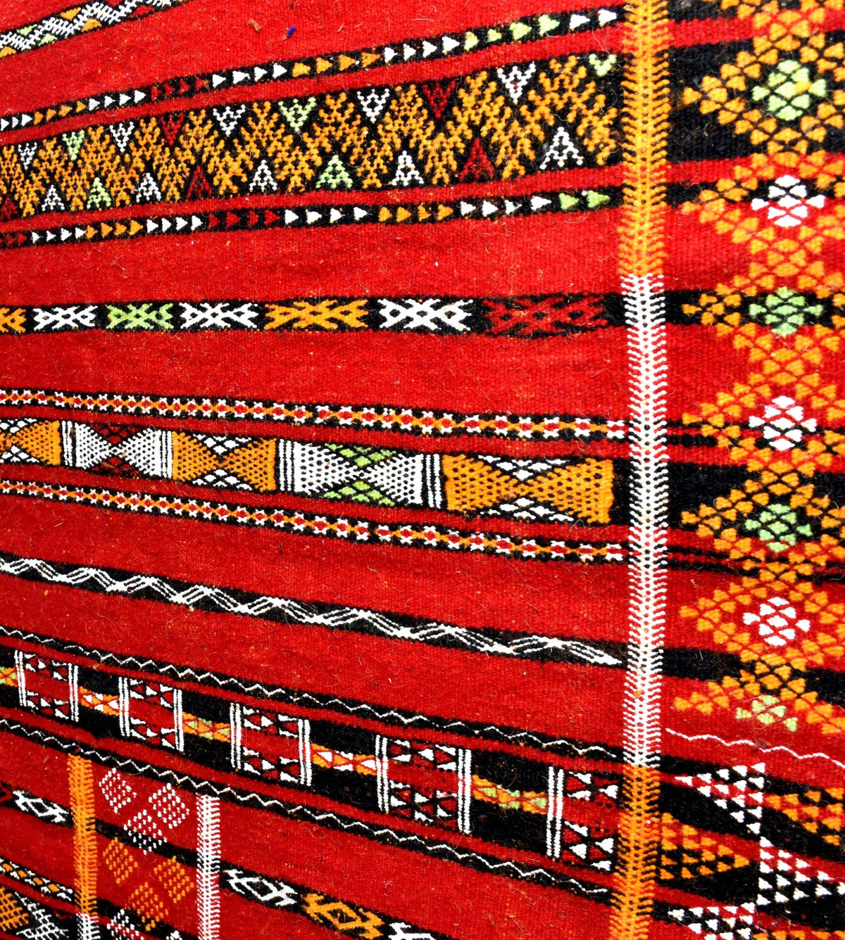 Flatweave kilim hanbal Moroccan rug - 6.75 x 10.2 ft / 205 x 310 cm - Berbers Market