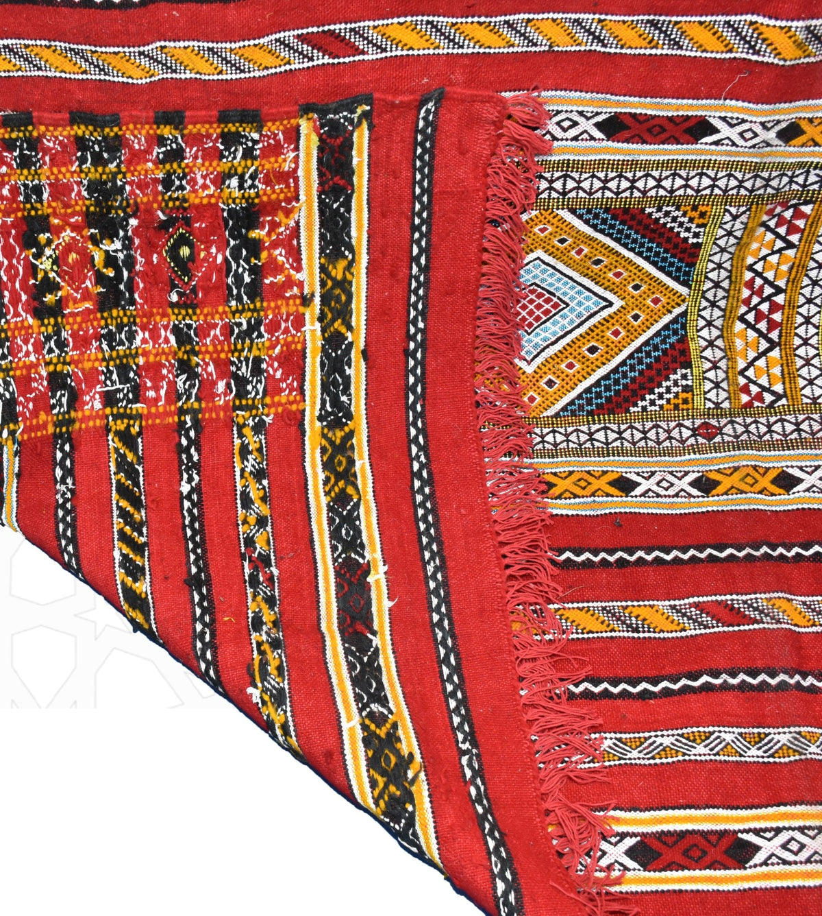 Flatweave kilim hanbal Moroccan rug - 7.9 x 10.34 ft / 240 x 315 cm - Berbers Market