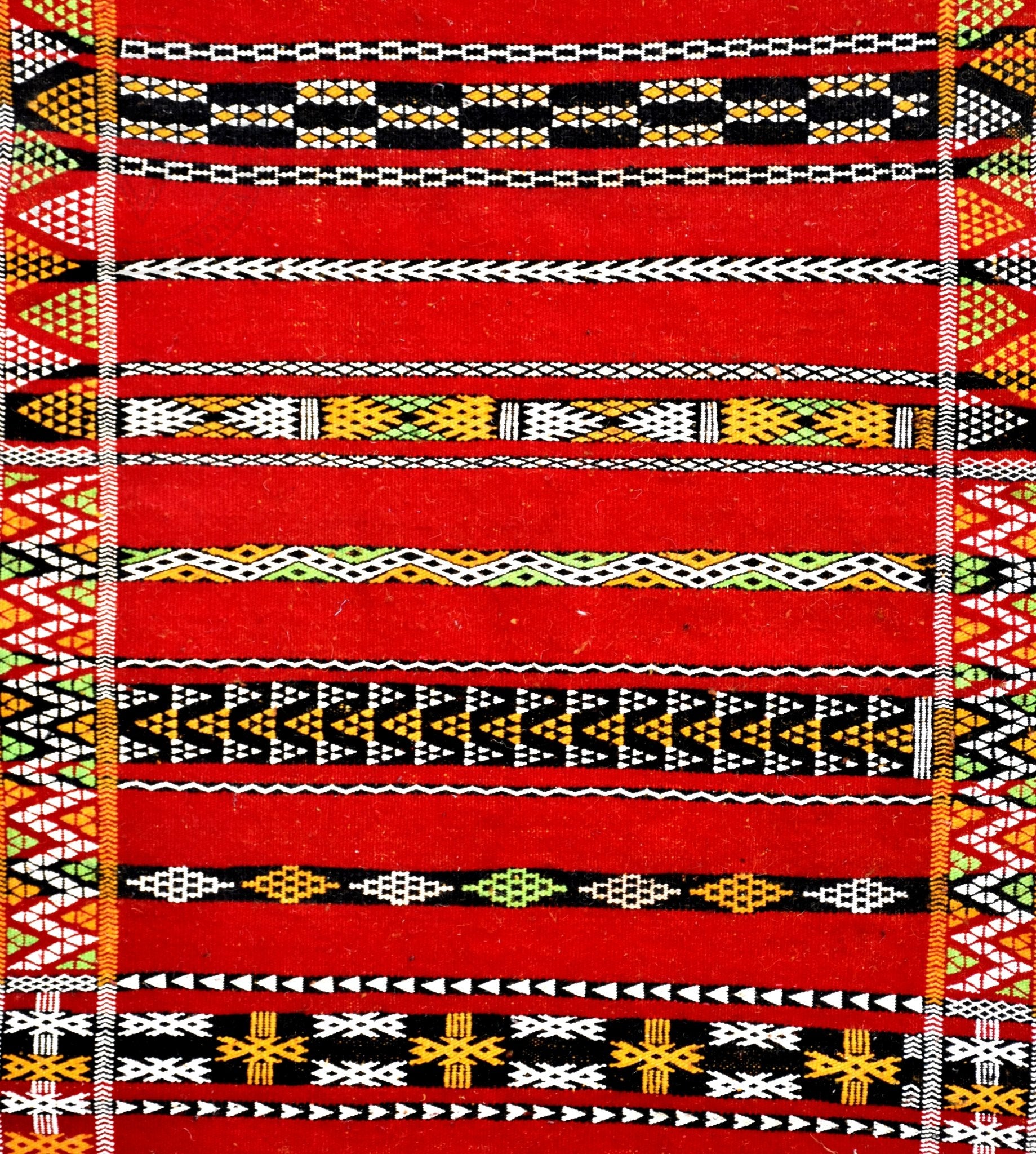 Flatweave Kilim Hanbal Moroccan runner rug - 2.8 x 17.56 ft / 85 x 535 cm - Berbers Market