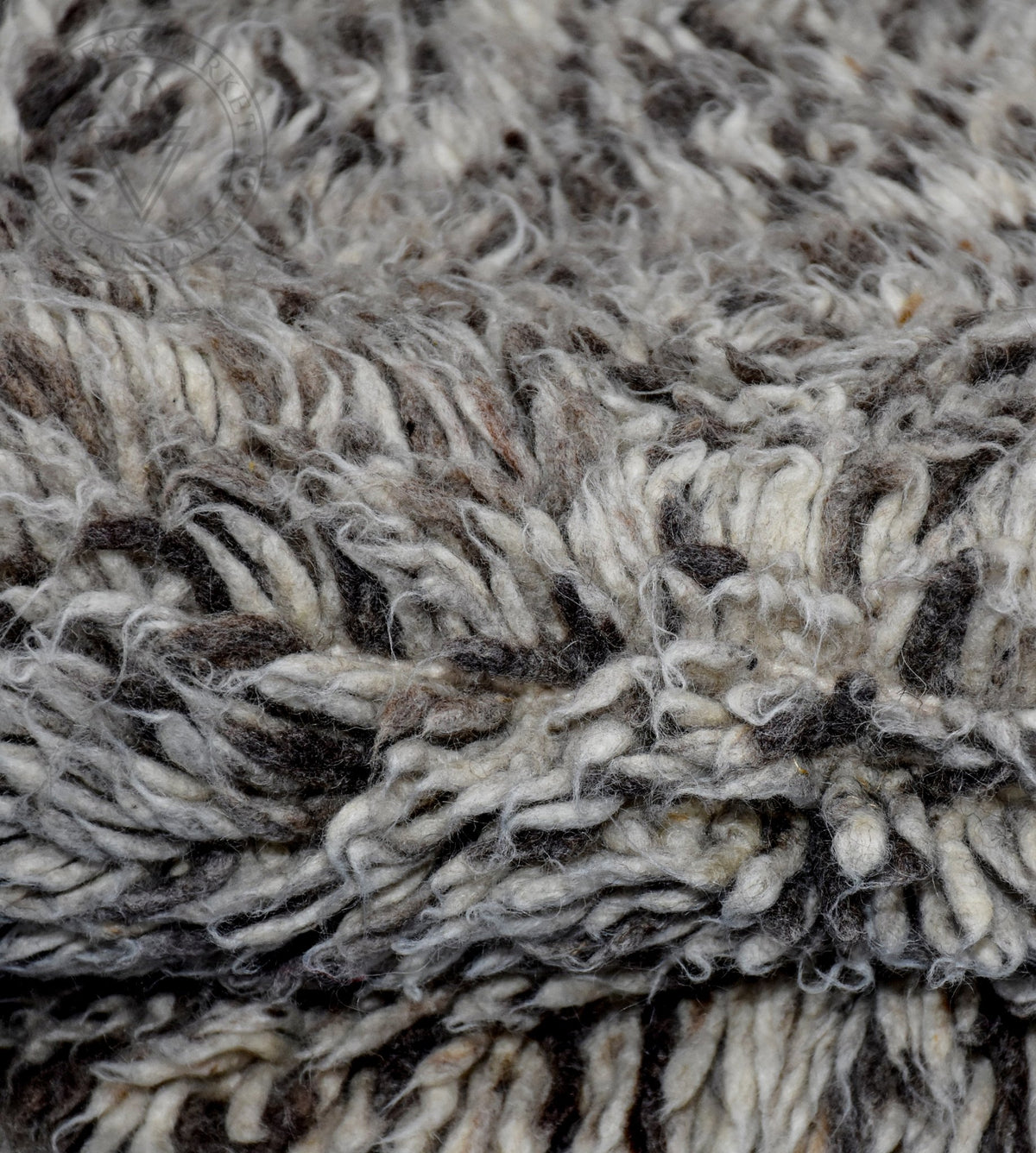 Grey shag Beni ourain Moroccan rug - 5.3 x 7.6 ft / 160 x 230 cm - Berbers Market