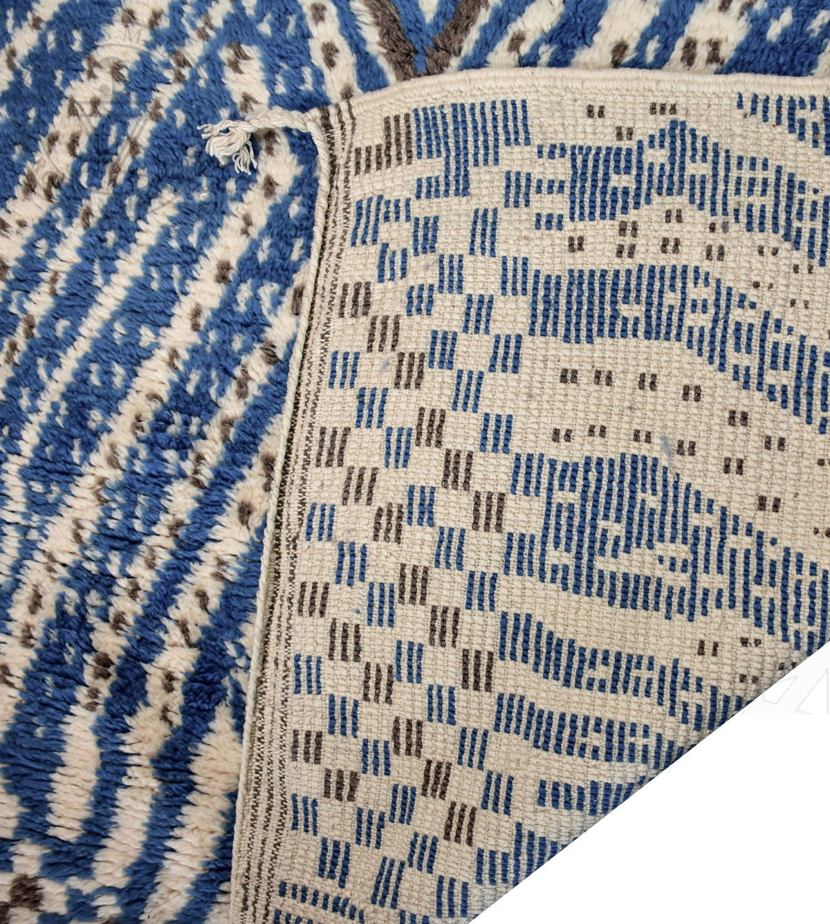 Luxury Mrirt shag Moroccan rug - 5.6 x 7.44 ft / 170 x 226 cm - Berbers Market