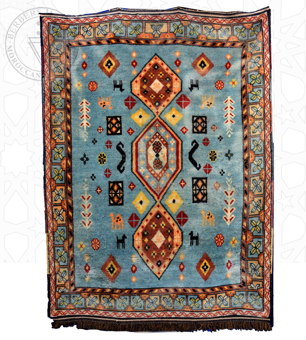 Luxury Taznakht Moroccan rug - 5.25 x 7.4 ft / 160 x 225 cm - Berbers Market