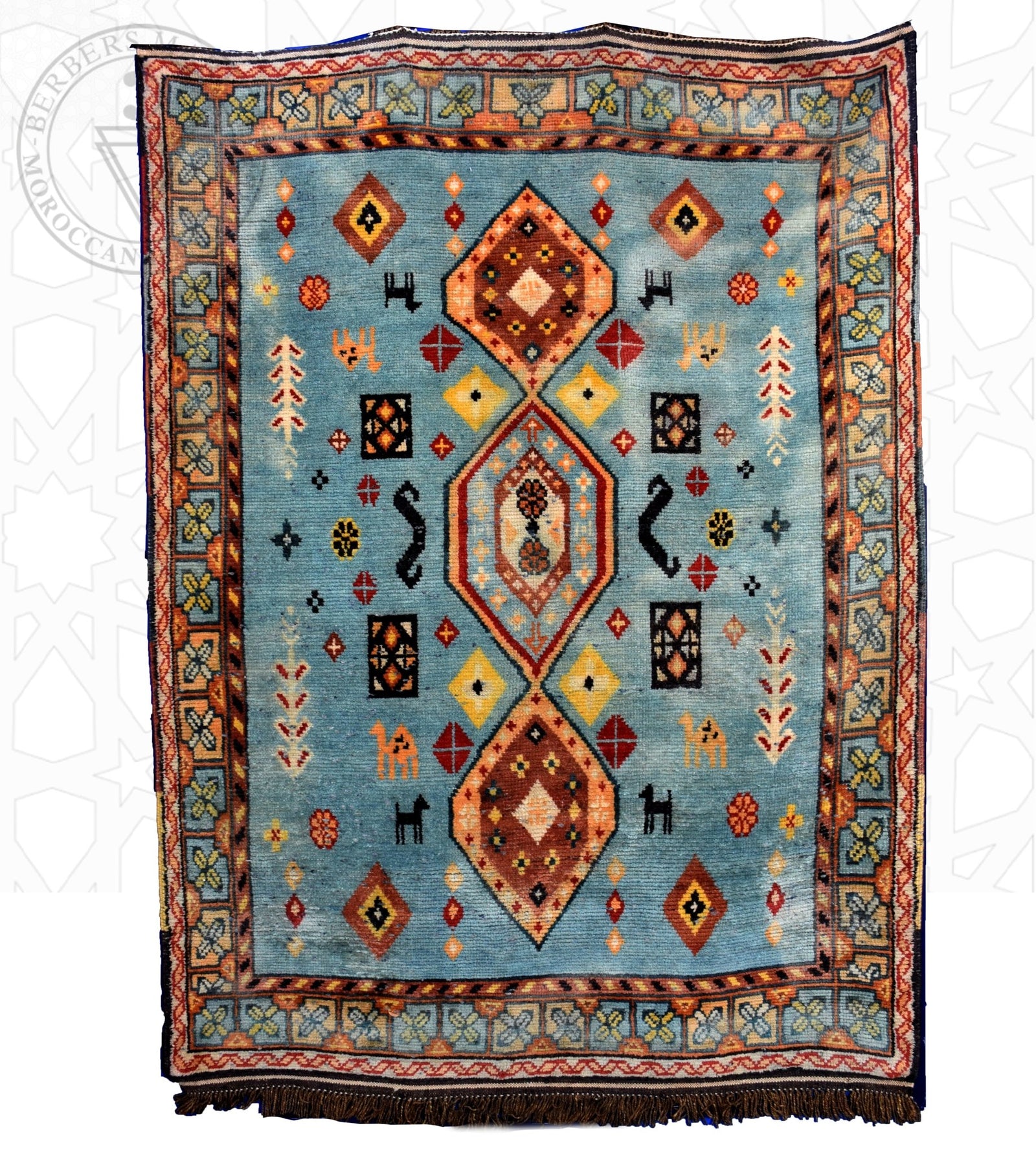Luxury Taznakht Moroccan rug - 5.25 x 7.4 ft / 160 x 225 cm - Berbers Market