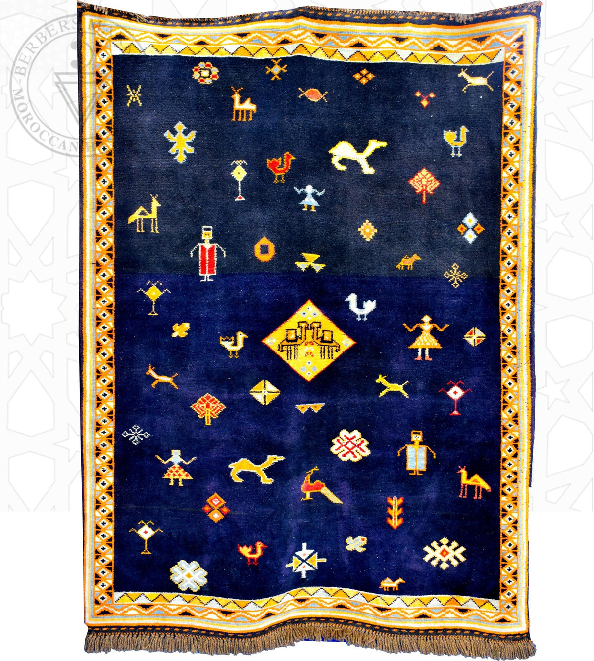 Luxury Taznakht Moroccan rug - 5.6 x 7.55 ft / 170 x 230 cm - Berbers Market