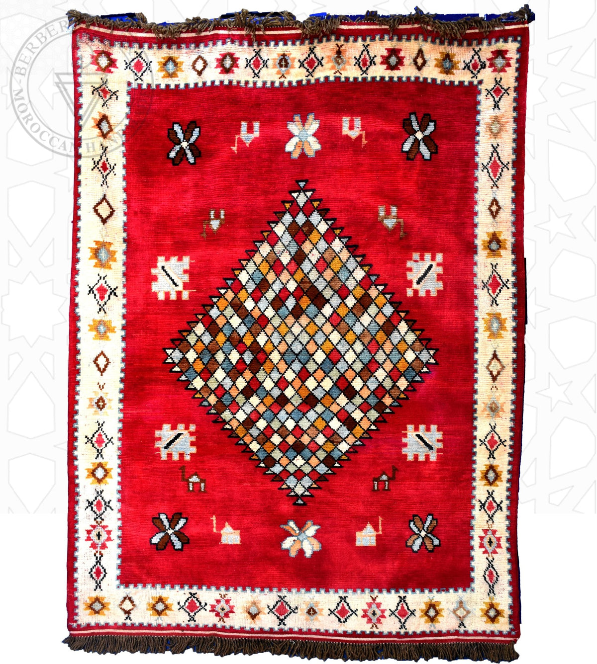 Luxury Taznakht Moroccan rug - 5.6 x 7.55 ft / 170 x 230 cm - Berbers Market