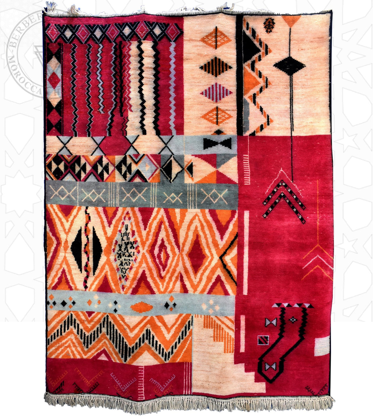 Luxury Taznakht Moroccan rug - 5.6 x 7.55 ft / 170 x 230 cm - Berbers Market