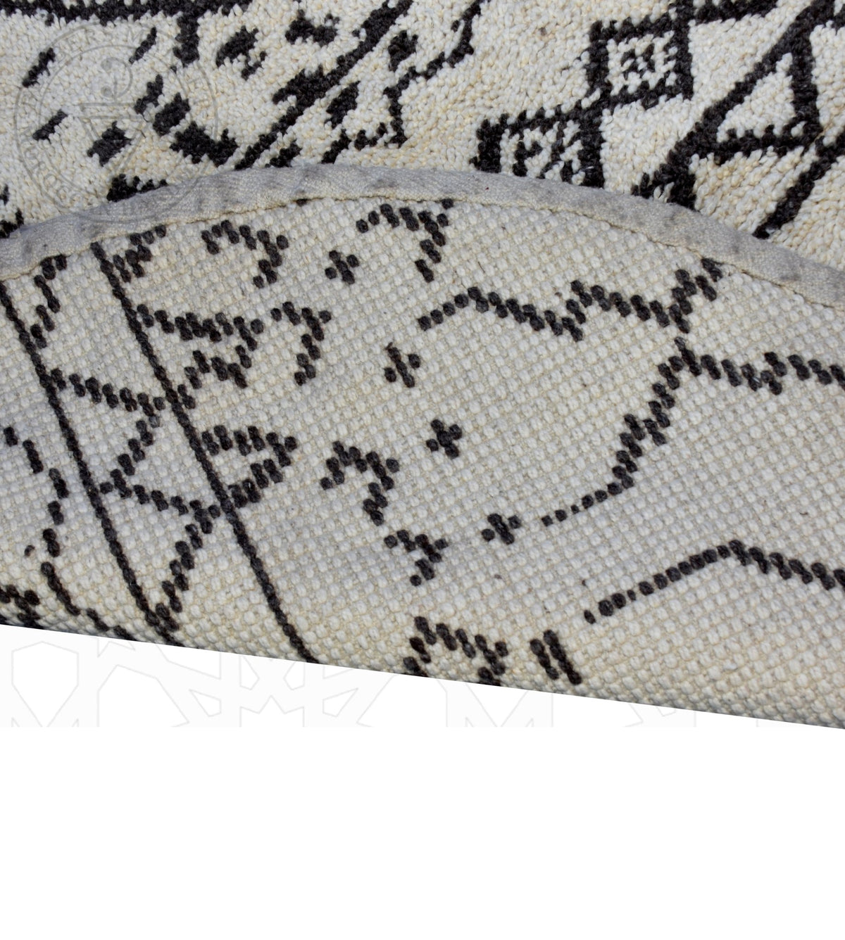 Round Beni ourain Moroccan rug - 4.95 x 4.95 ft / 150 x 150 cm - Berbers Market