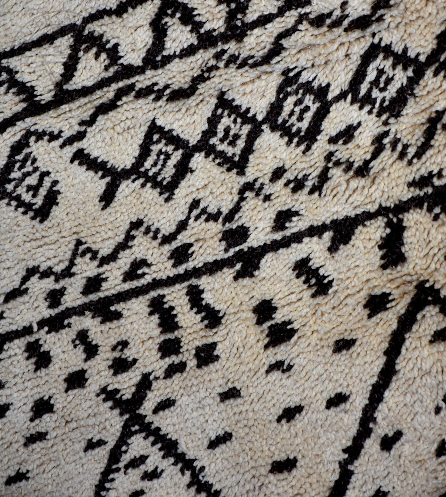 Round Beni ourain Moroccan rug - 4.95 x 4.95 ft / 150 x 150 cm - Berbers Market