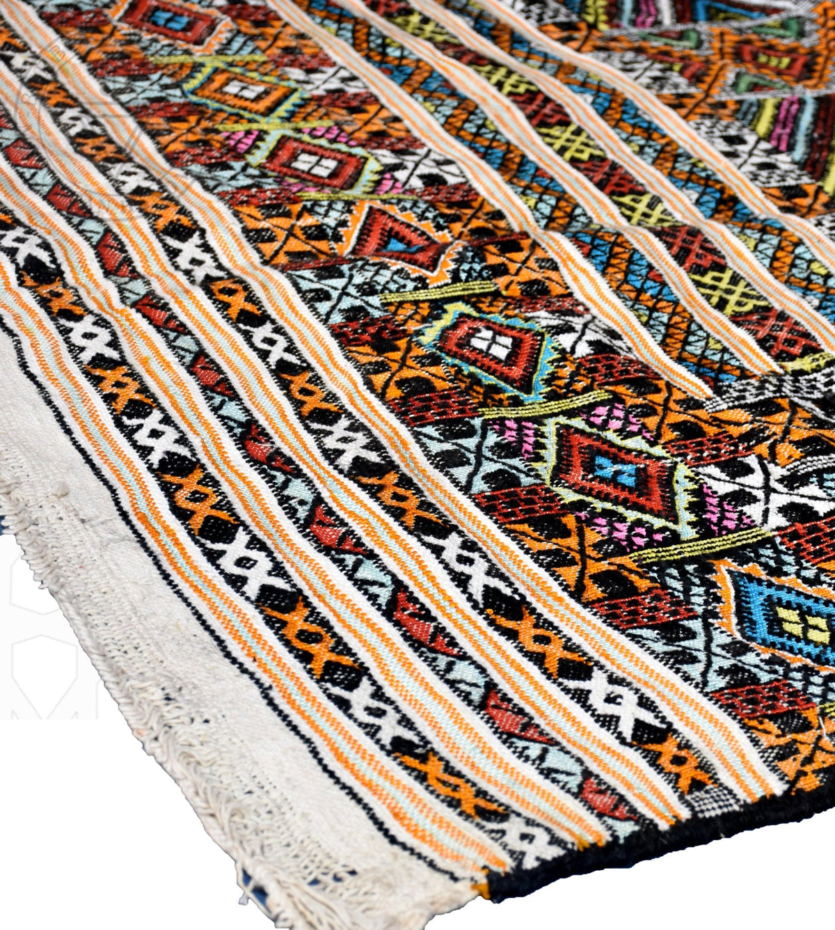 Taznakht Kilim flatweave Moroccan rug - 10.5 x 10.83 ft / 320 x 330 cm - Berbers Market