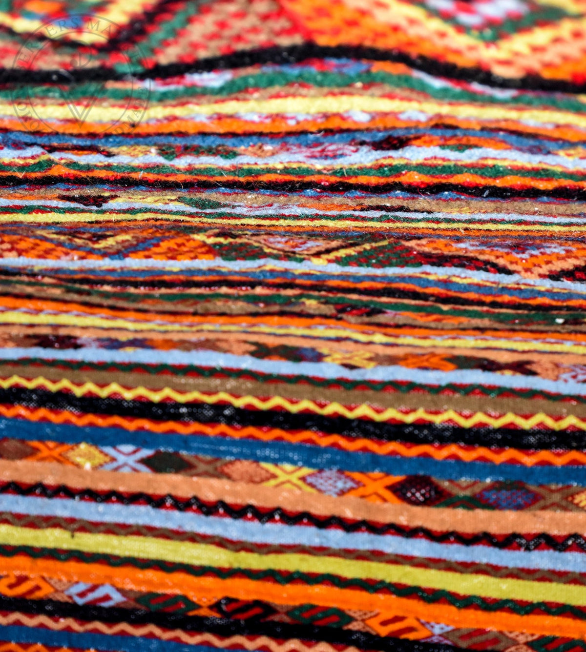 Taznakht Kilim flatweave Moroccan rug - 3.94 x 8.21 ft / 120 x 250 cm - Berbers Market