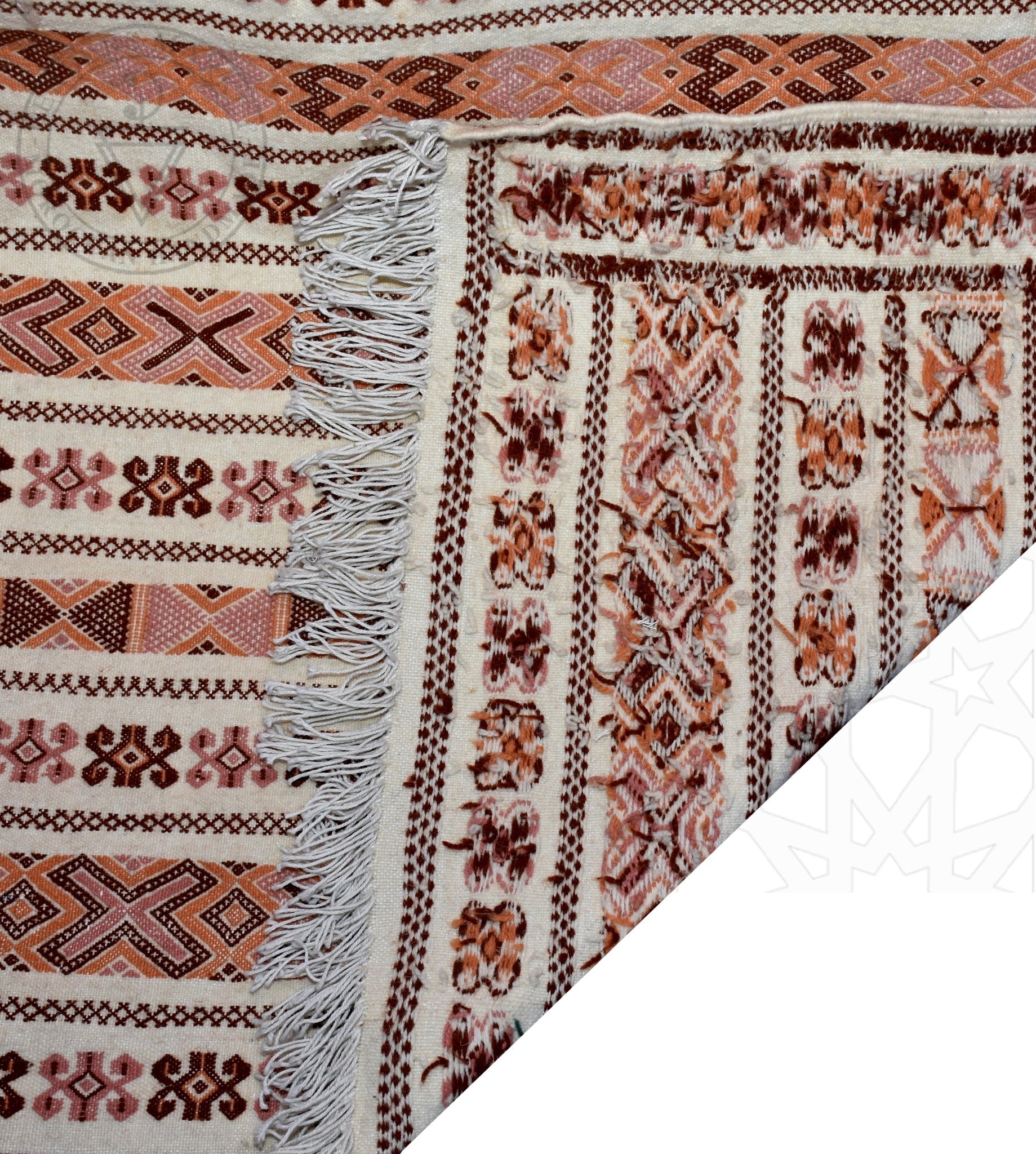 Taznakht Kilim flatweave Moroccan rug - 4.11 x 5.91 ft / 125 x 180 cm - Berbers Market