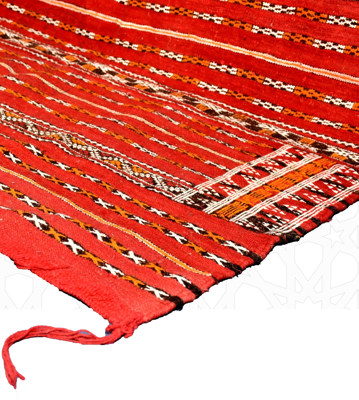 Taznakht Kilim flatweave Moroccan rug - 4.43 x 6.57 ft / 135 x 200 cm - Berbers Market