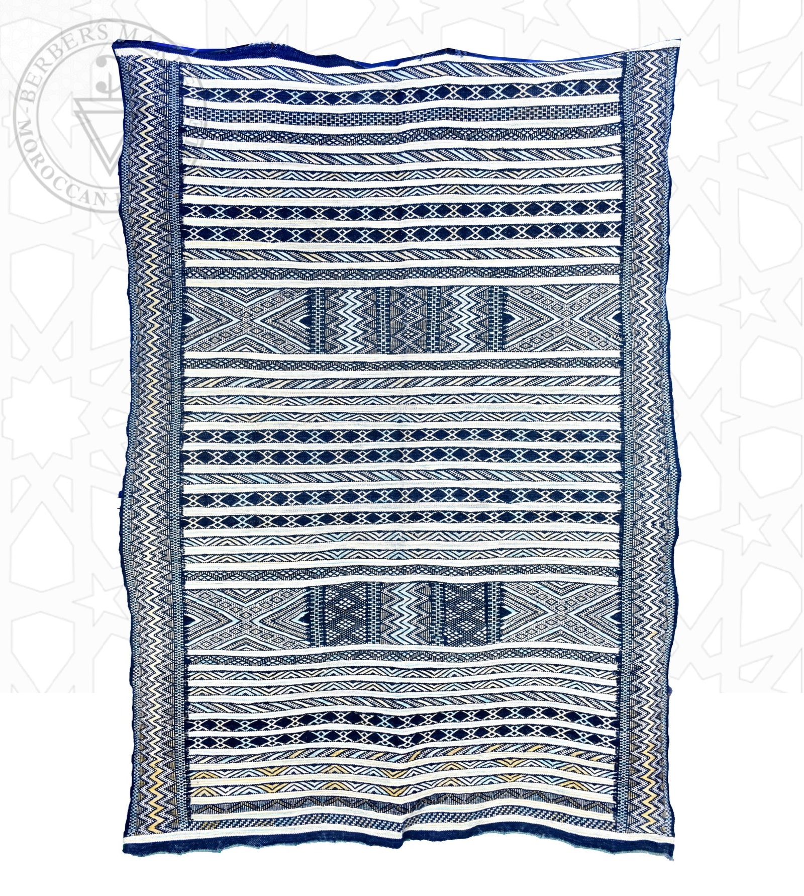 Taznakht Kilim flatweave Moroccan rug - 4.43 x 6.73 ft / 135 x 205 cm - Berbers Market