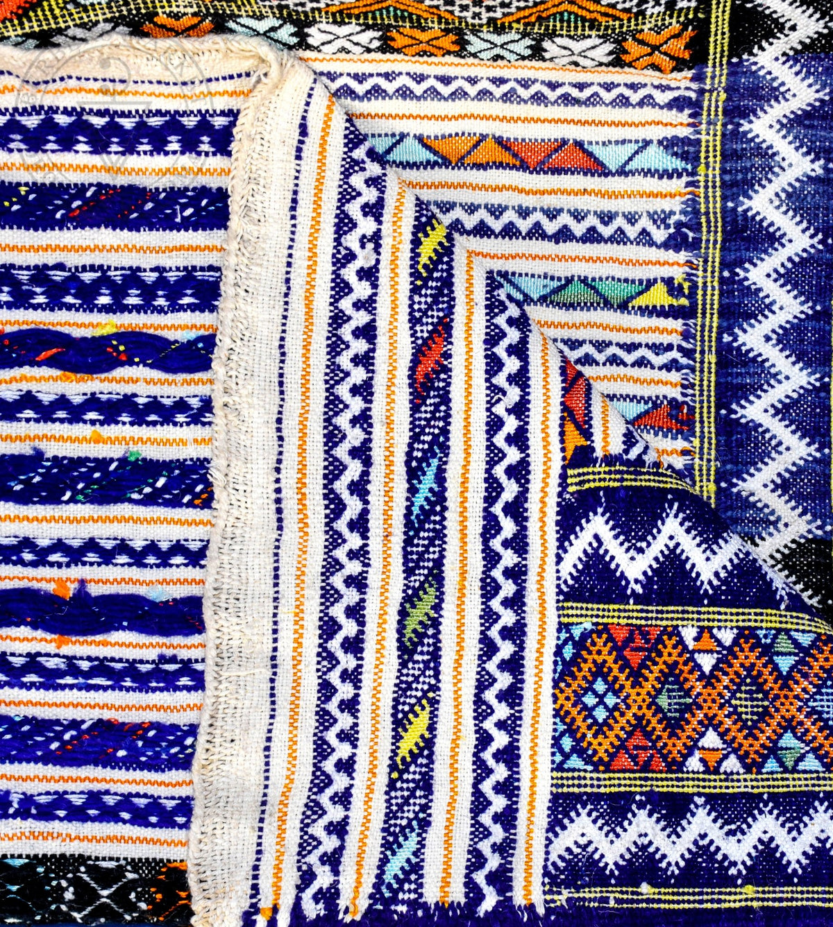 Taznakht Kilim flatweave Moroccan rug - 4.43 x 7.06 ft / 135 x 215 cm - Berbers Market