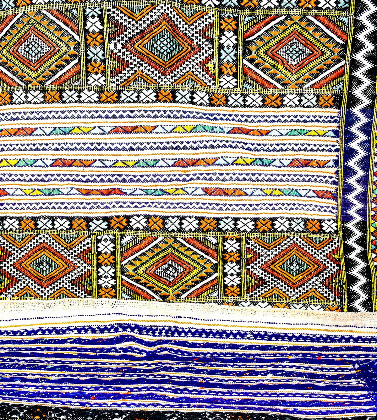 Taznakht Kilim flatweave Moroccan rug - 4.43 x 7.06 ft / 135 x 215 cm - Berbers Market