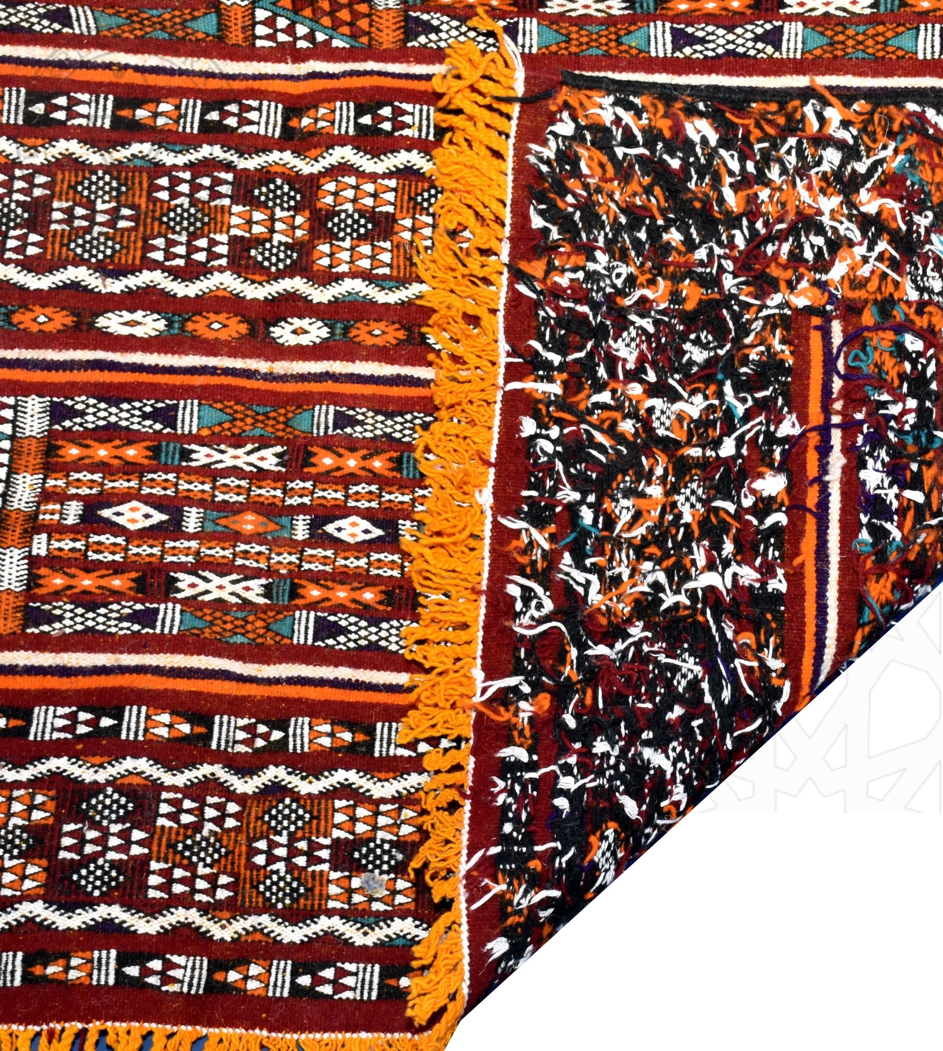 Taznakht Kilim flatweave Moroccan rug - 4.43 x 9.36 ft / 135 x 285 cm - Berbers Market