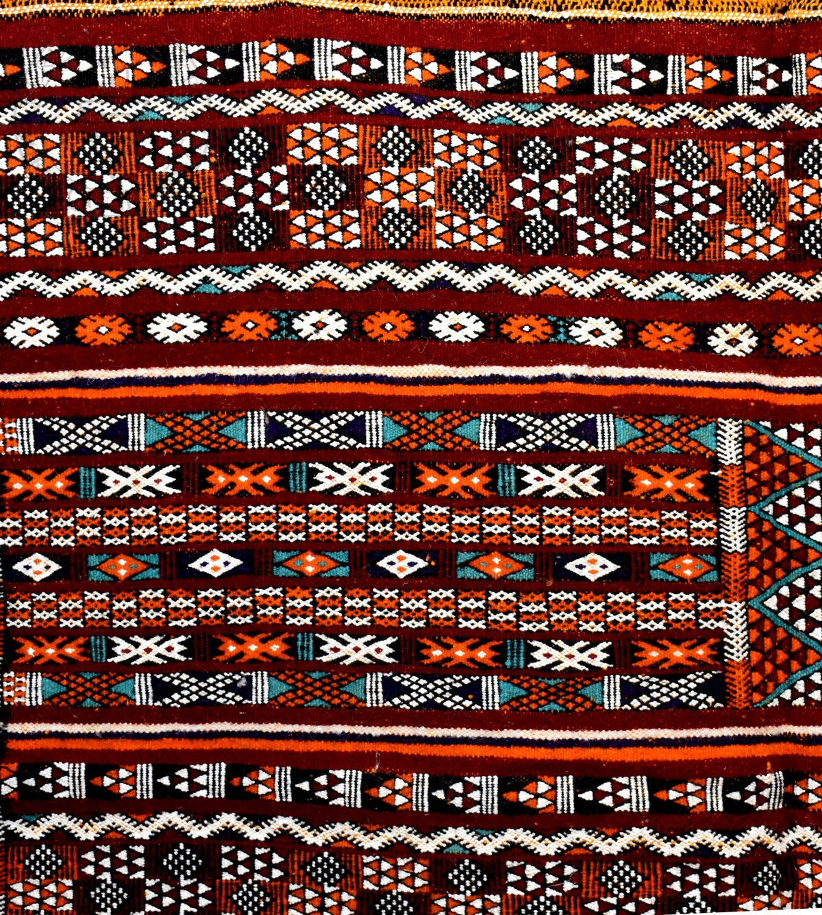 Taznakht Kilim flatweave Moroccan rug - 4.43 x 9.36 ft / 135 x 285 cm - Berbers Market