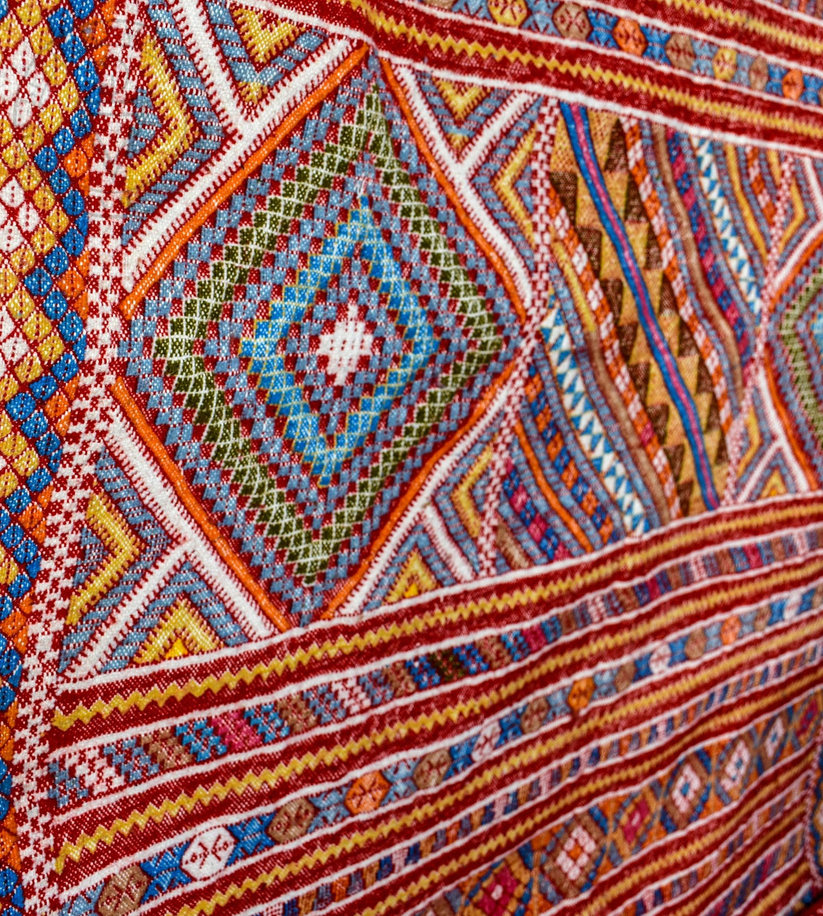 Taznakht Kilim flatweave Moroccan rug - 4.76 x 6.24 ft / 145 x 190 cm - Berbers Market