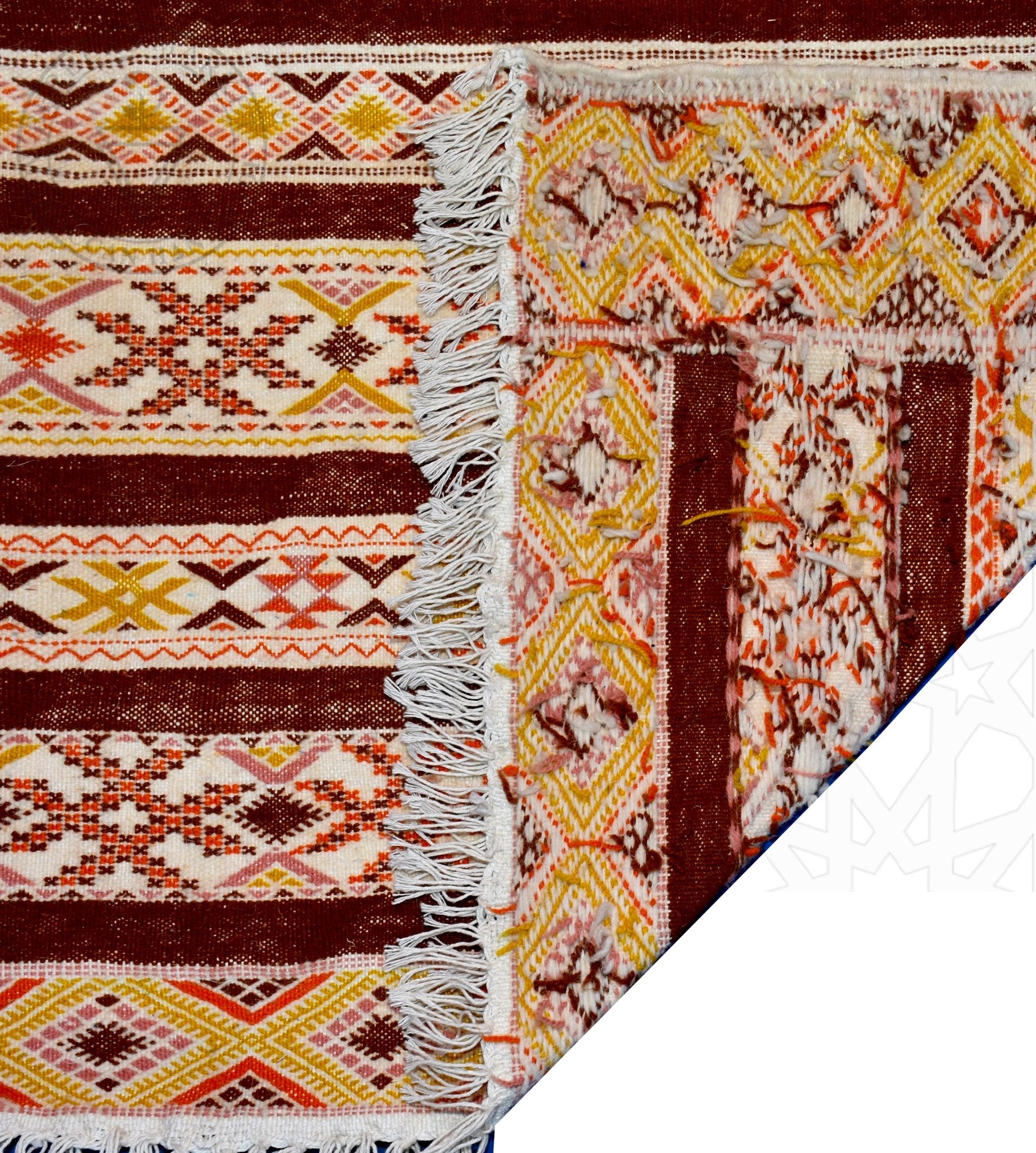 Taznakht Kilim flatweave Moroccan rug - 4.93 x 6.24 ft / 150 x 190 cm - Berbers Market