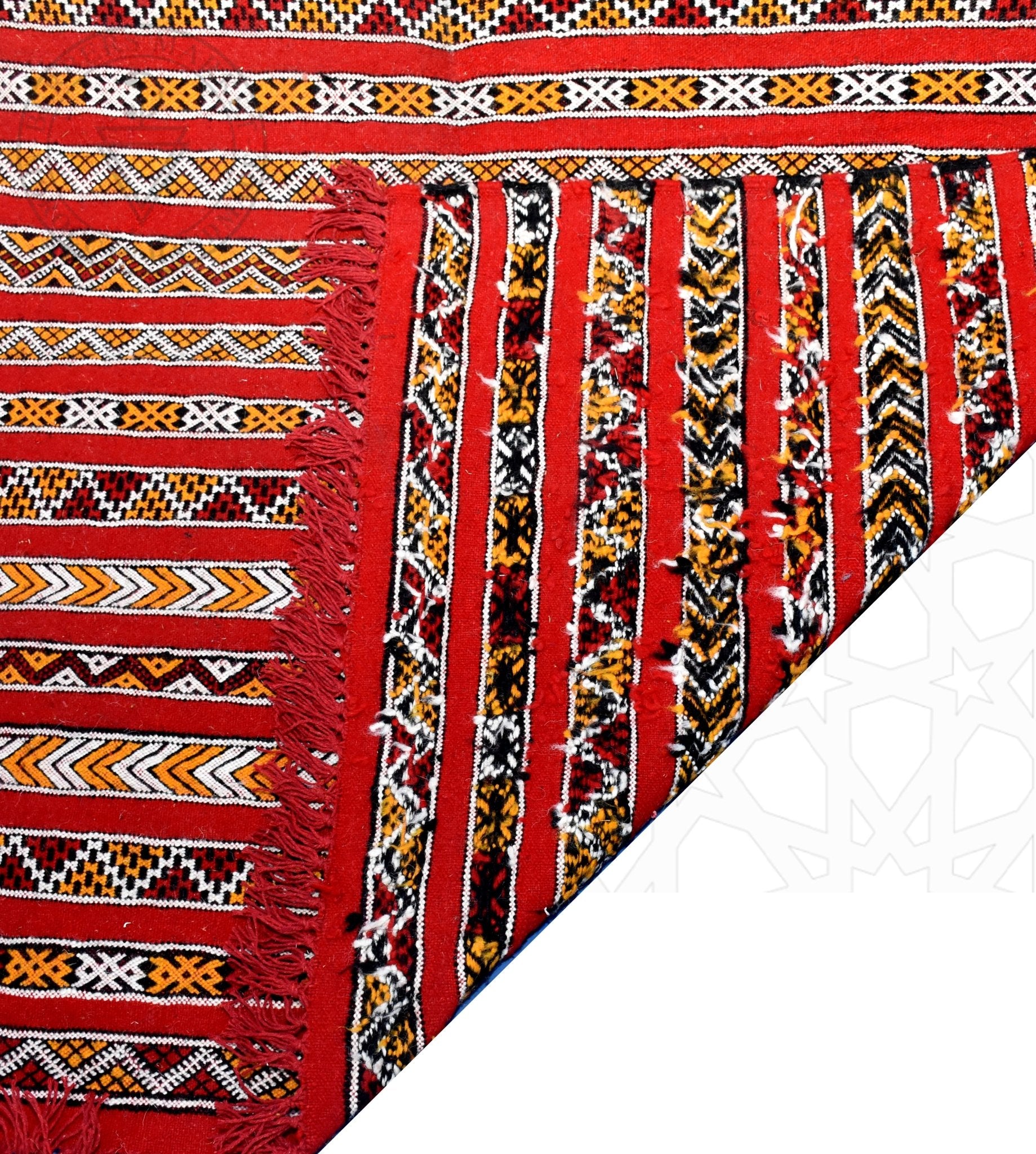 Taznakht Kilim flatweave Moroccan rug - 4.93 x 6.57 ft / 150 x 200 cm - Berbers Market