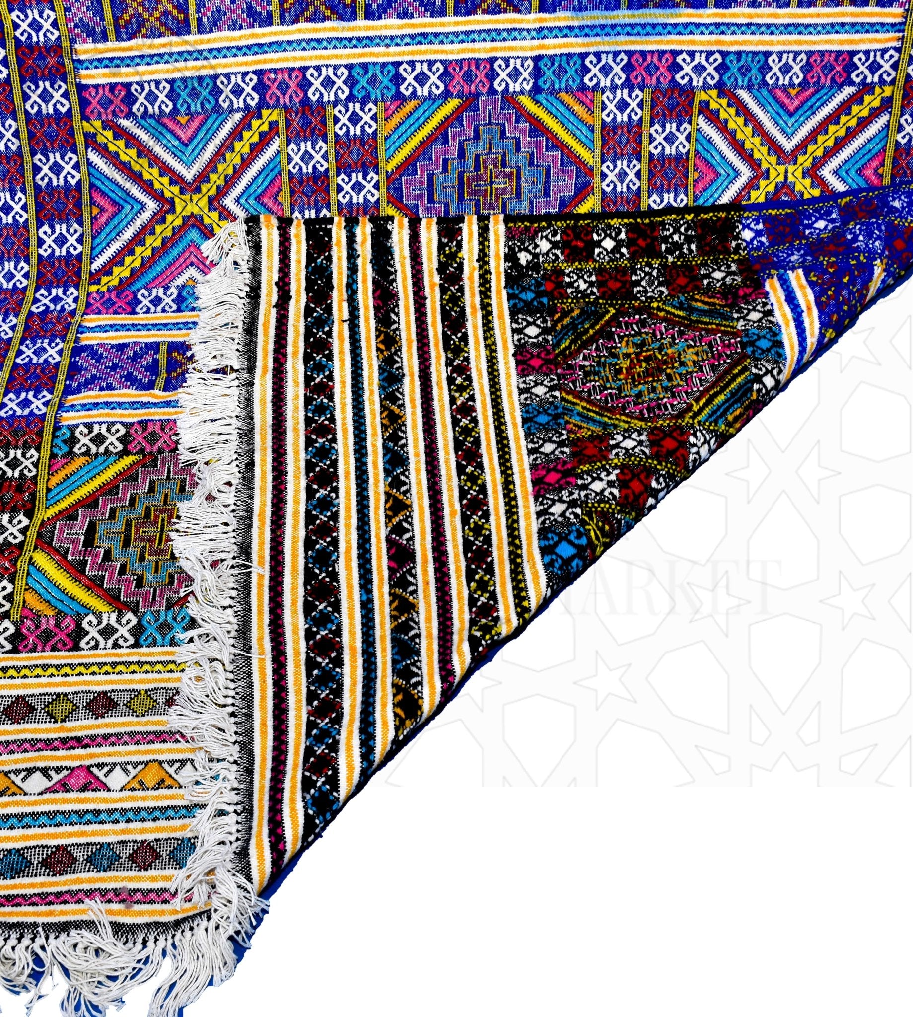 Taznakht Kilim flatweave Moroccan rug - 5.25 x 7.71 ft / 160 x 235 cm - Berbers Market