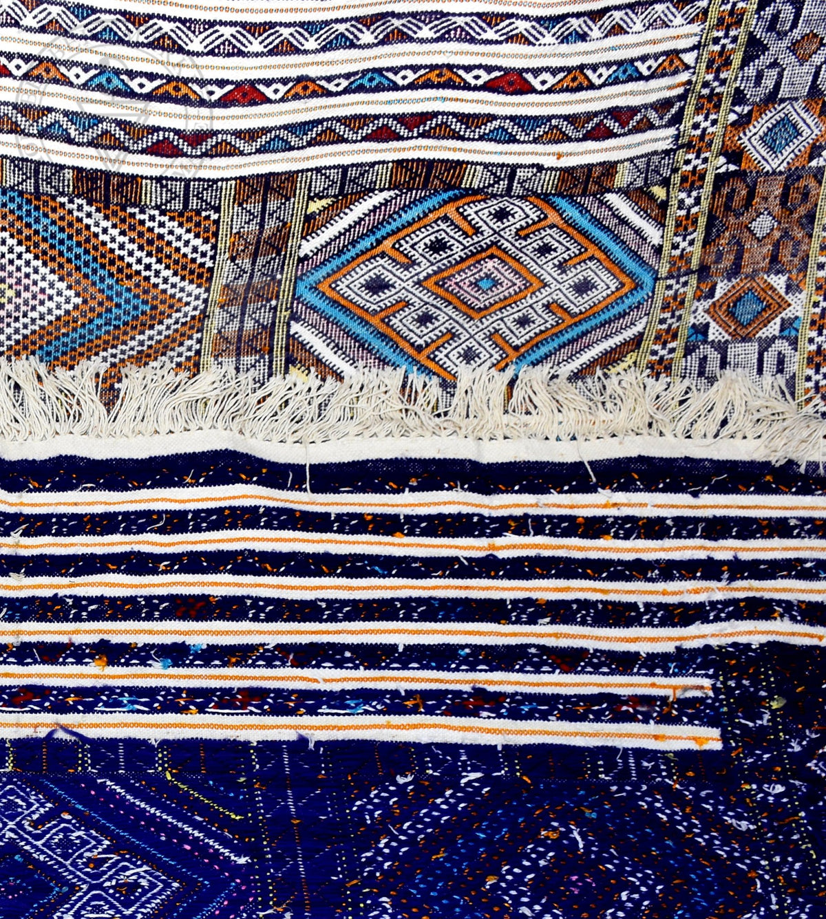 Taznakht Kilim flatweave Moroccan rug - 5.58 x 7.55 ft / 170 x 230 cm - Berbers Market