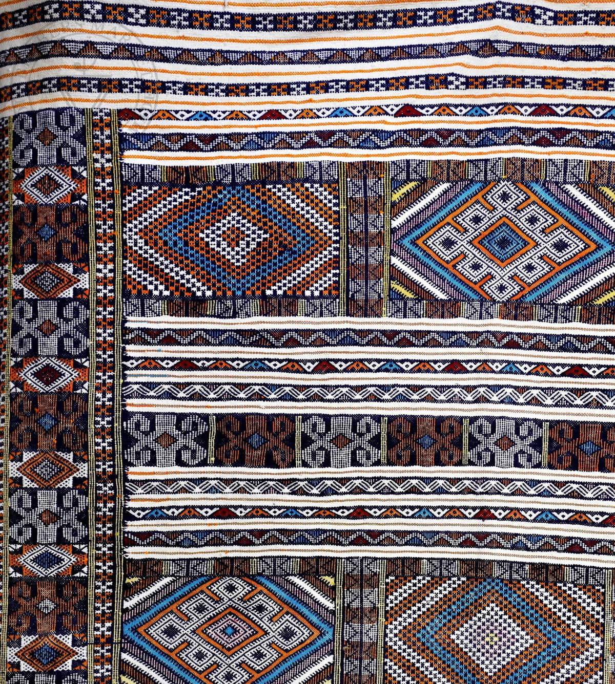 Taznakht Kilim flatweave Moroccan rug - 5.58 x 7.55 ft / 170 x 230 cm - Berbers Market