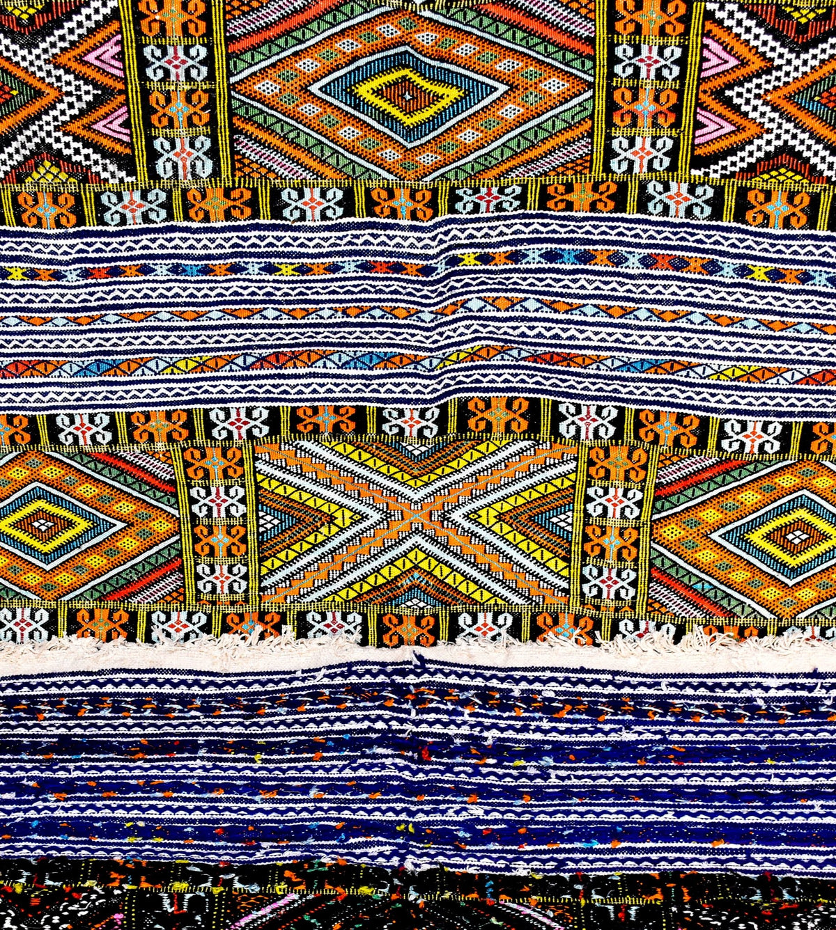 Taznakht Kilim flatweave Moroccan rug - 5.6 x 7.06 ft / 170 x 215 cm - Berbers Market