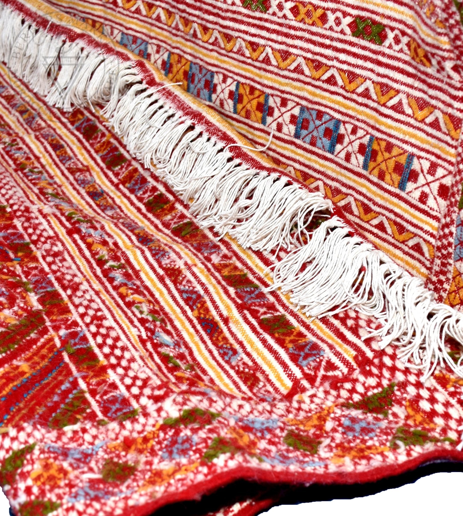 Taznakht Kilim flatweave Moroccan rug - 5.75 x 6.9 ft / 175 x 210 cm - Berbers Market