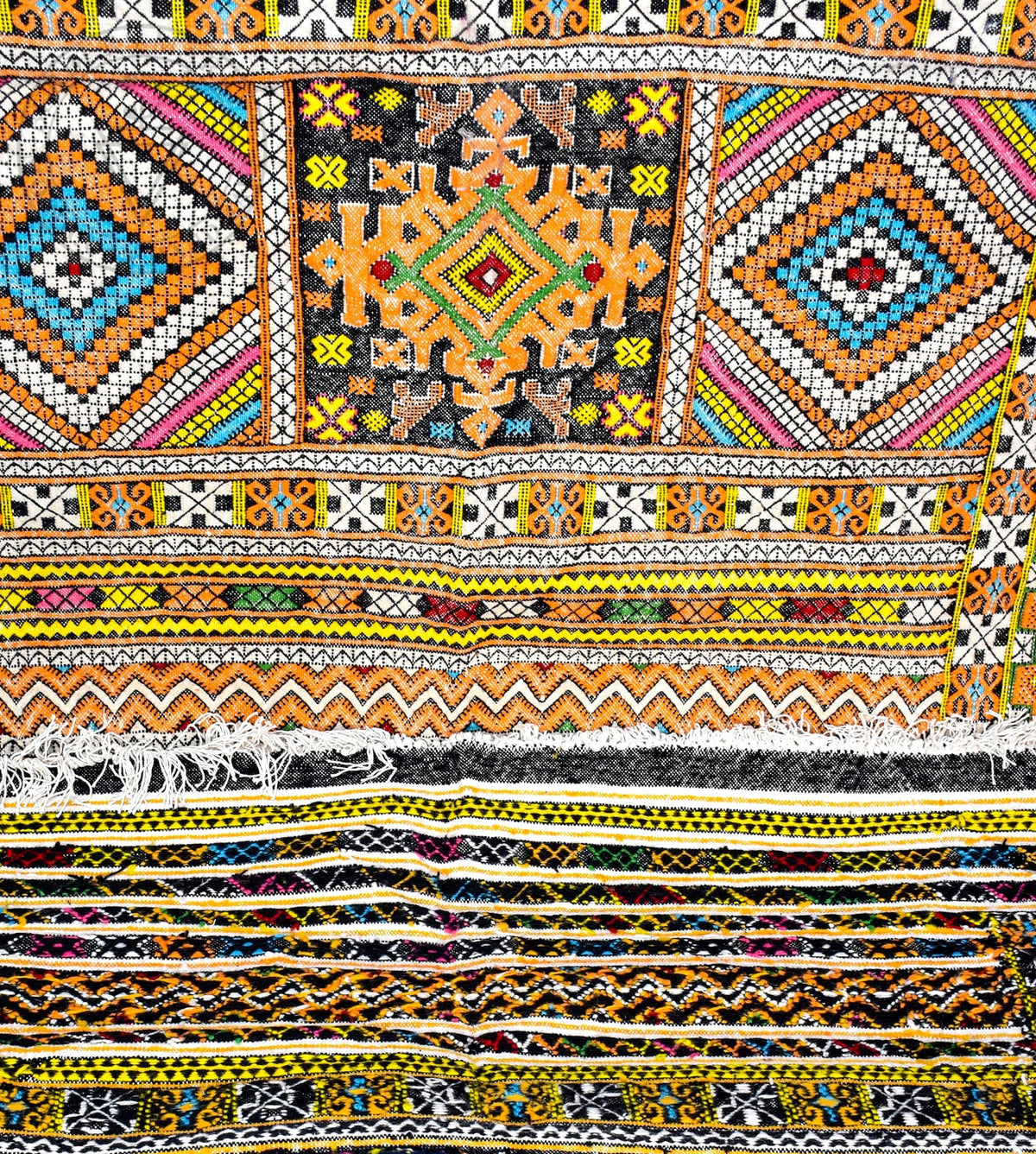 Taznakht Kilim flatweave Moroccan rug - 5.91 x 7.55 ft / 180 x 230 cm - Berbers Market