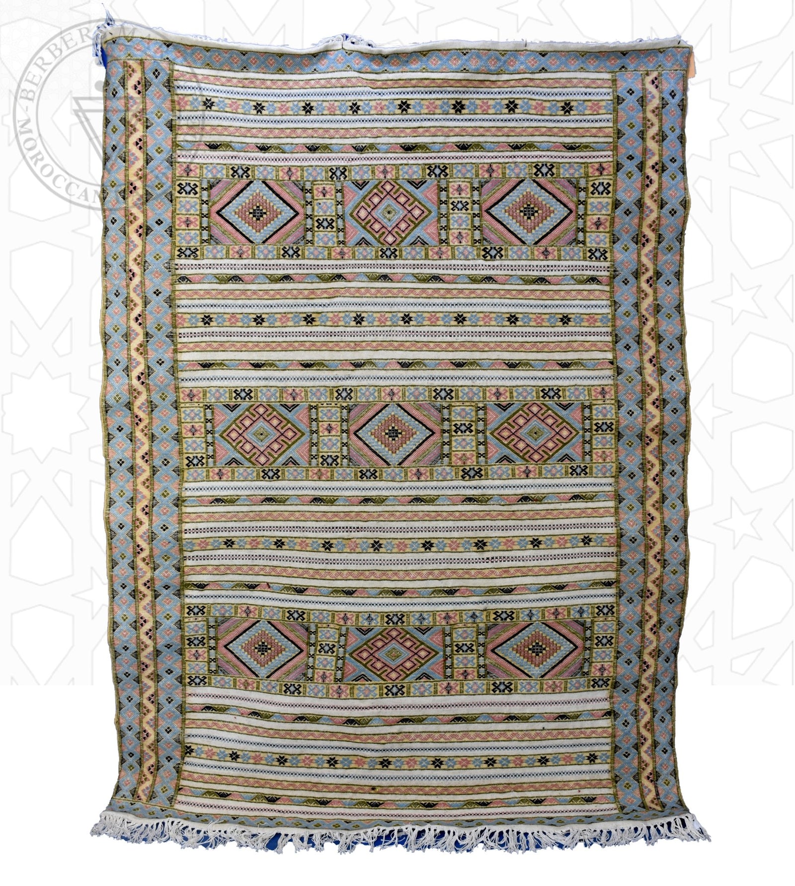 Taznakht Kilim flatweave Moroccan rug - 5.91 x 8.37 ft / 180 x 255 cm - Berbers Market