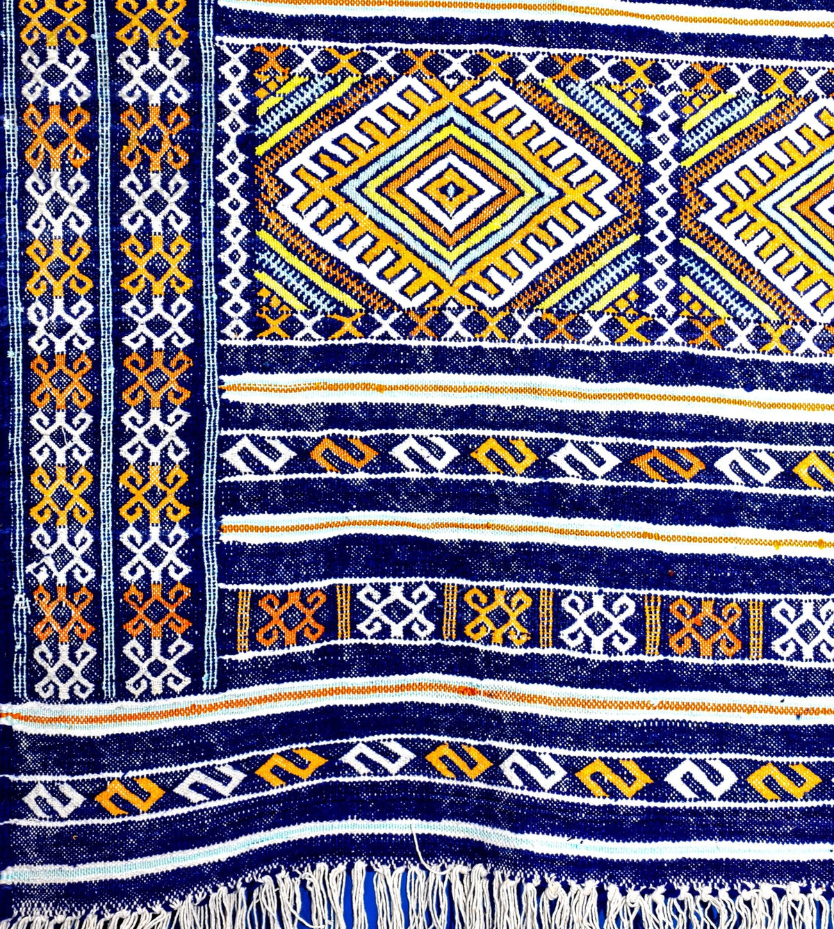 Taznakht Kilim flatweave Moroccan rug - 6.07 x 6.89 ft / 185 x 210 cm - Berbers Market