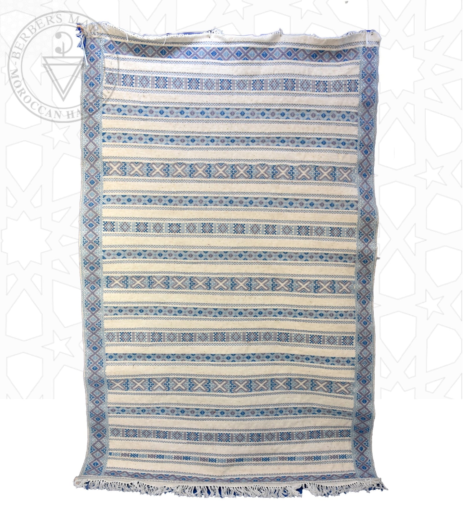 Taznakht Kilim flatweave Moroccan rug - 6.1 x 9.2 ft / 185 x 280 cm - Berbers Market