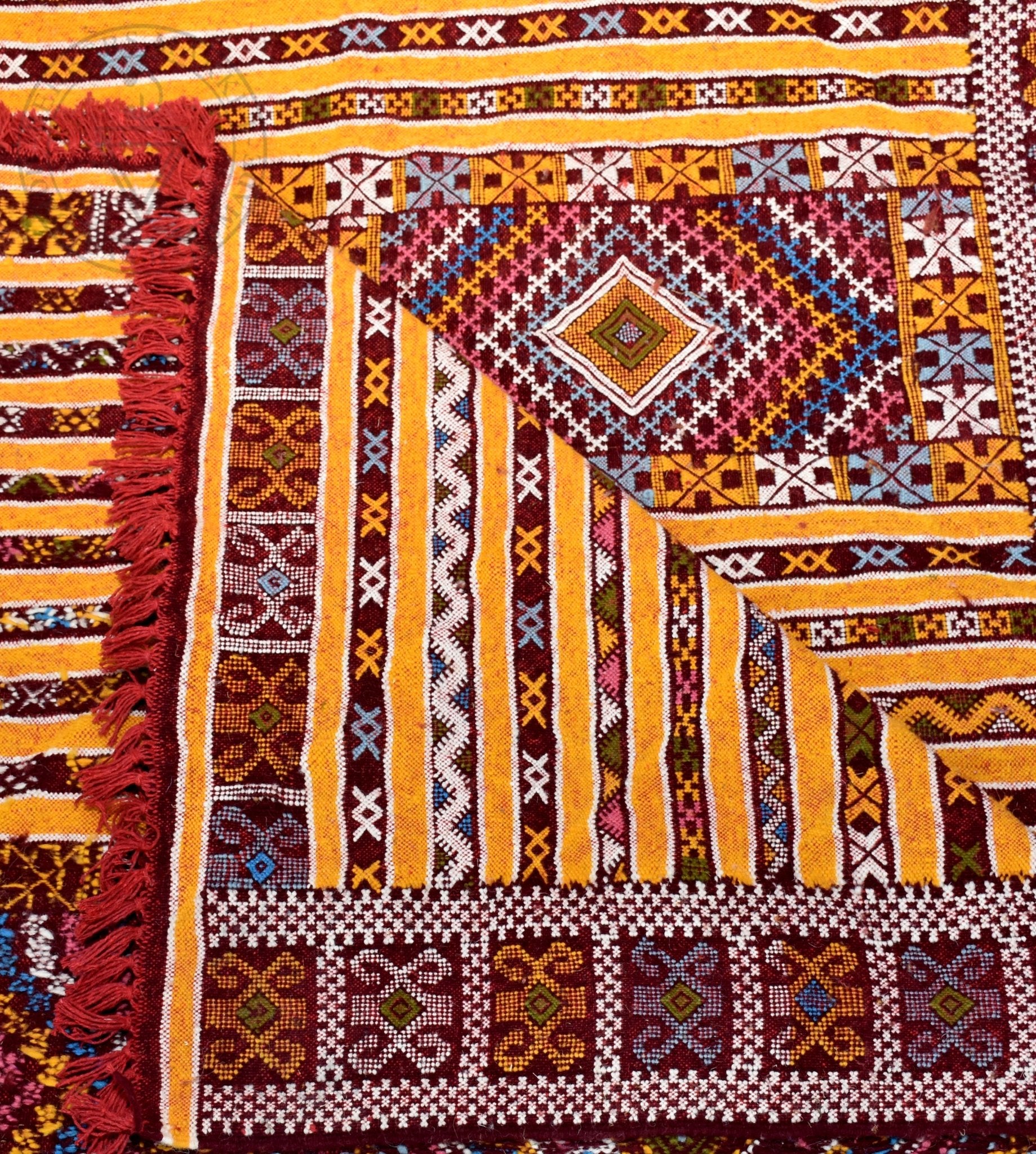 Taznakht Kilim flatweave Moroccan rug - 6.24 x 9.85 ft / 190 x 300 cm - Berbers Market