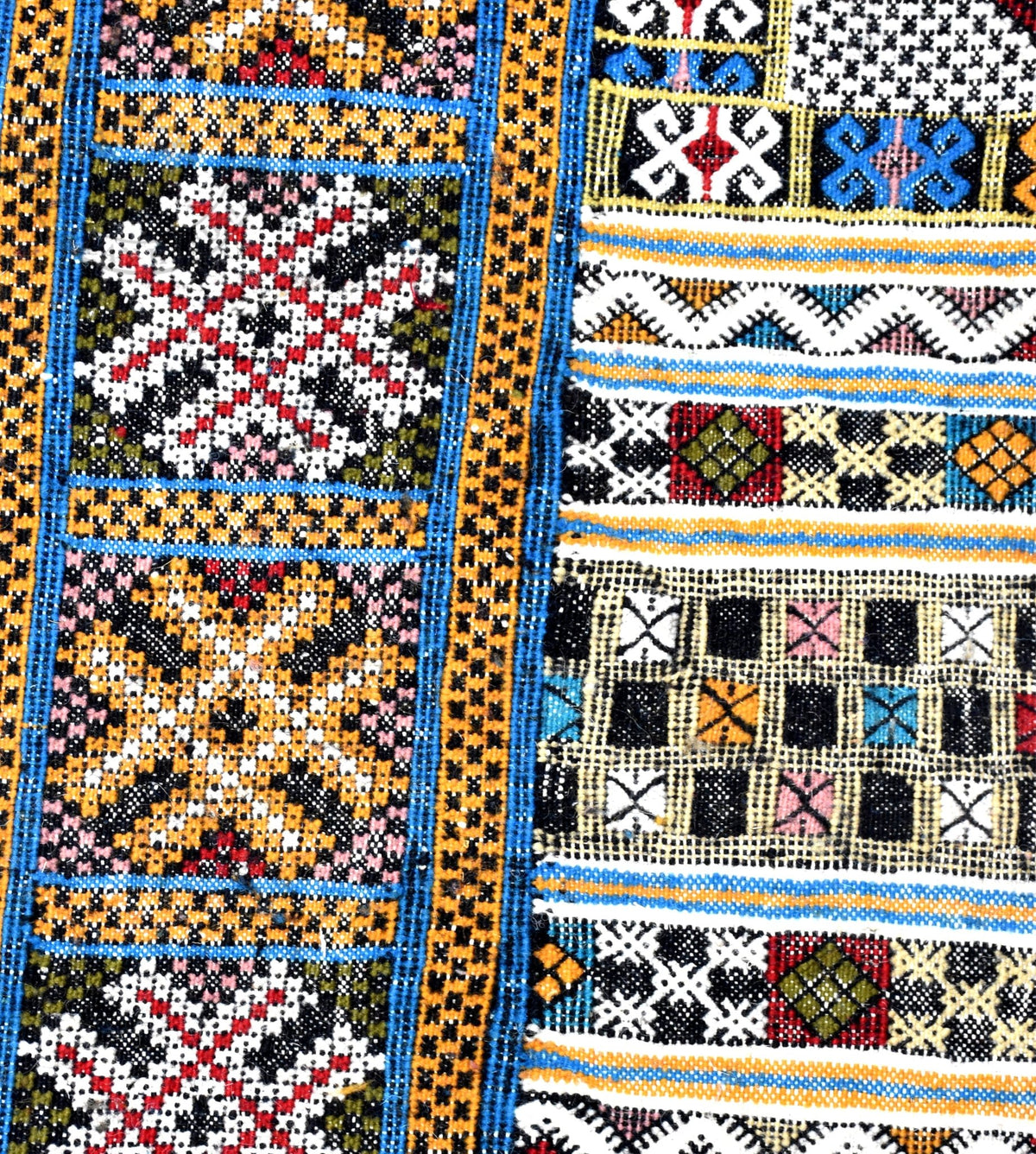 Taznakht Kilim flatweave Moroccan rug - 6.4 x 8.88 ft / 195 x 270 cm - Berbers Market