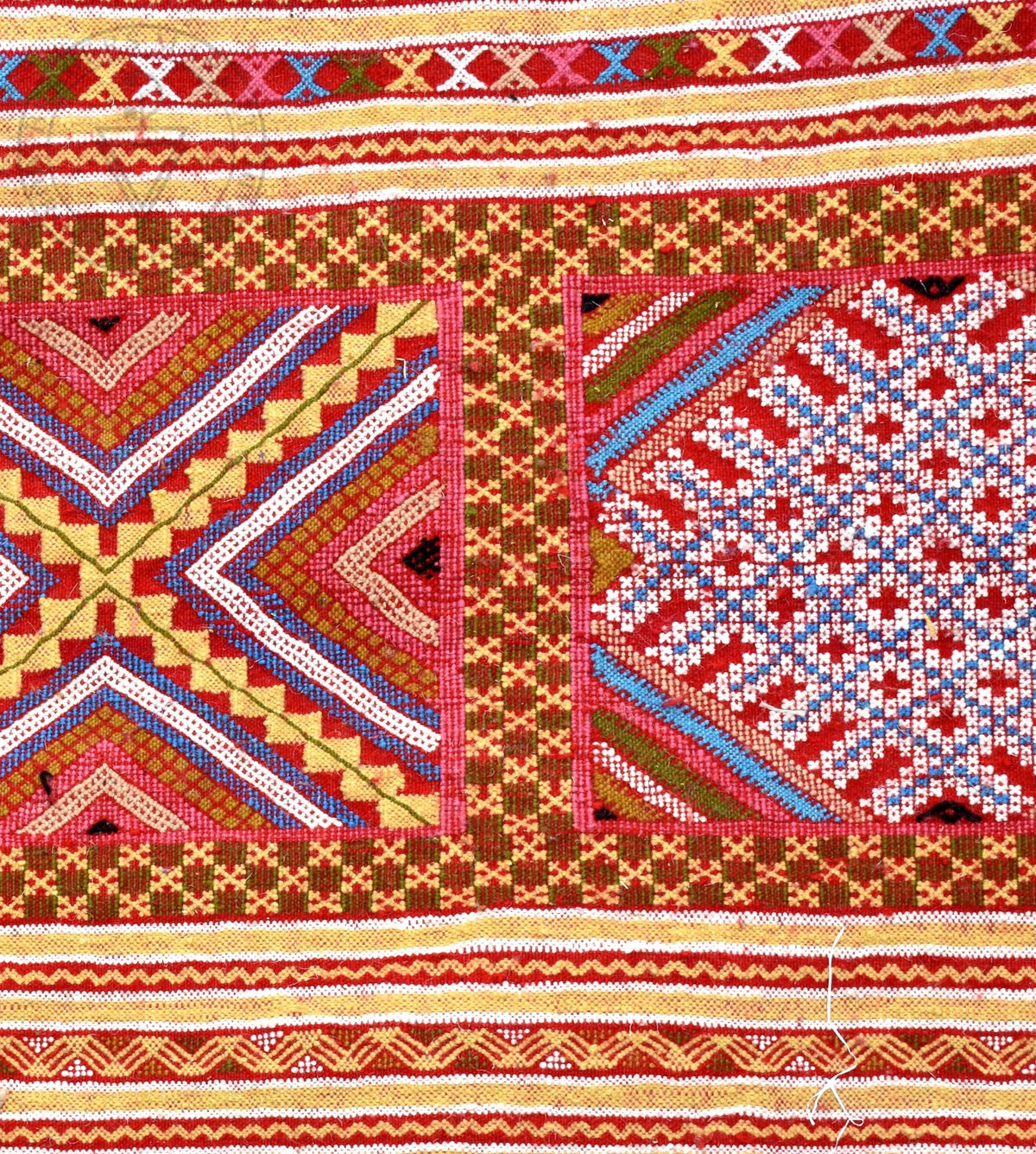 Taznakht Kilim flatweave Moroccan rug - 6.57 x 9.52 ft / 200 x 290 cm - Berbers Market