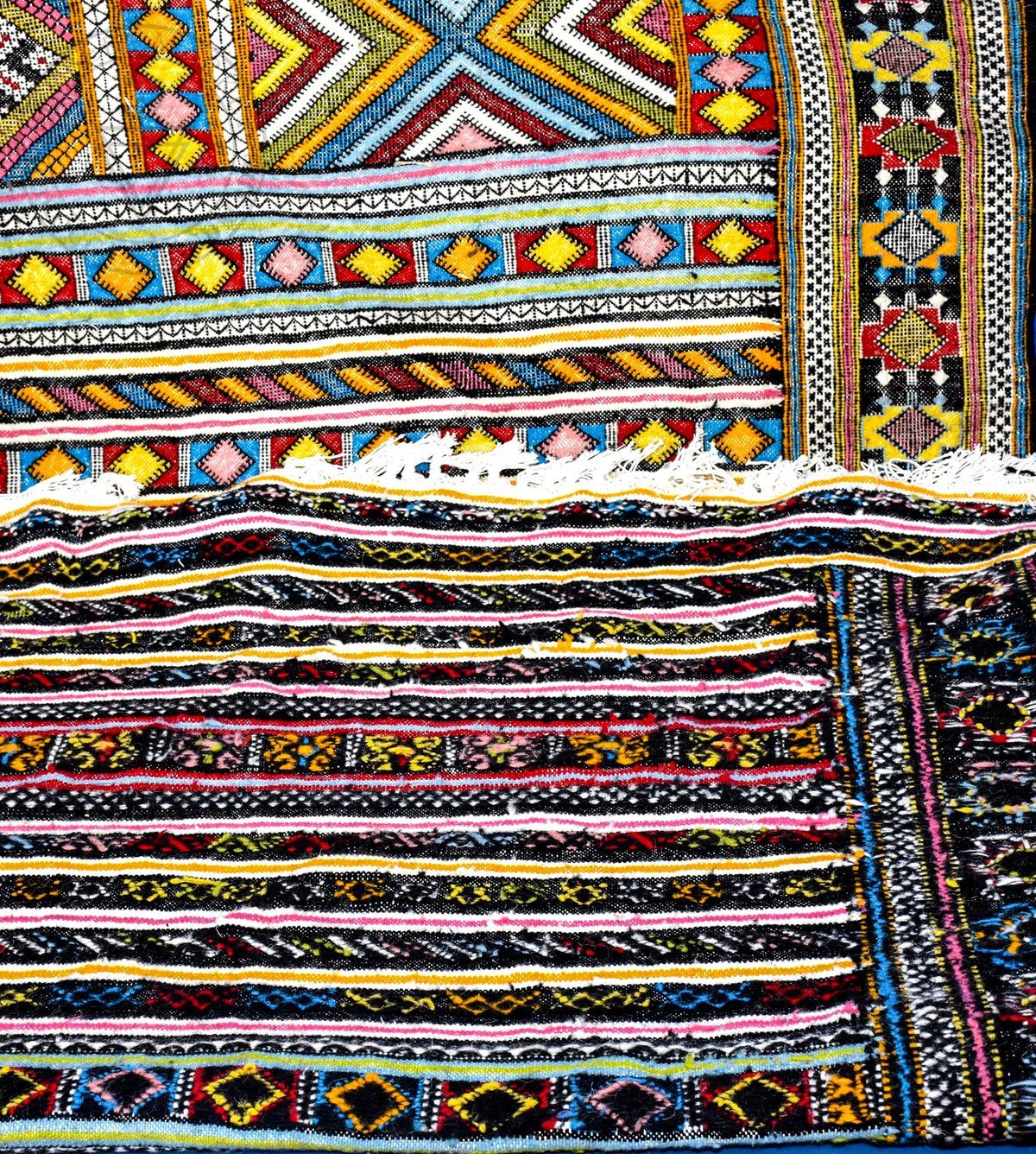 Taznakht Kilim flatweave Moroccan rug - 6.57 x 9.52 ft / 200 x 290 cm - Berbers Market