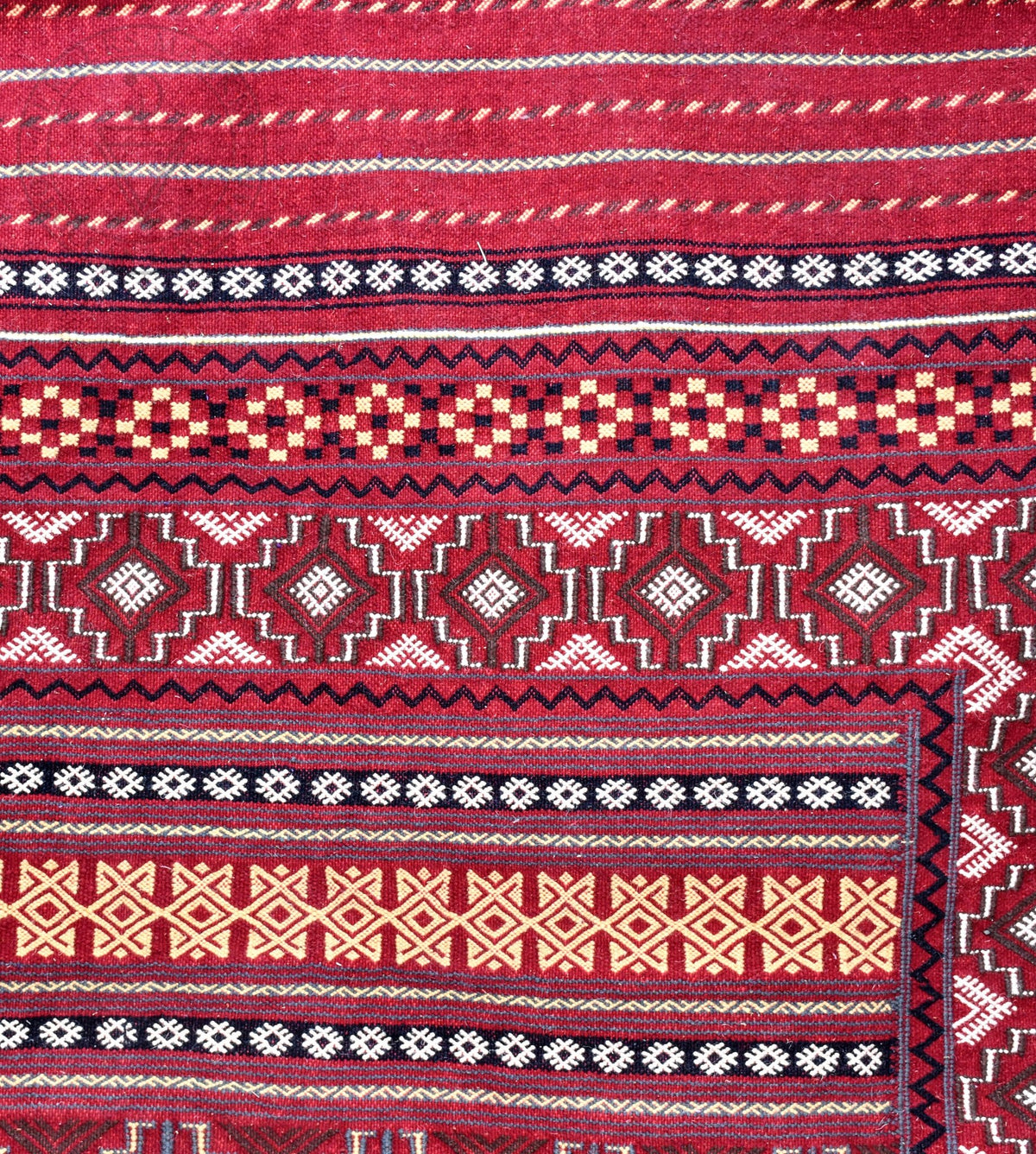 Taznakht Kilim flatweave Moroccan rug - 6.57 x 9.85 ft / 200 x 300 cm - Berbers Market